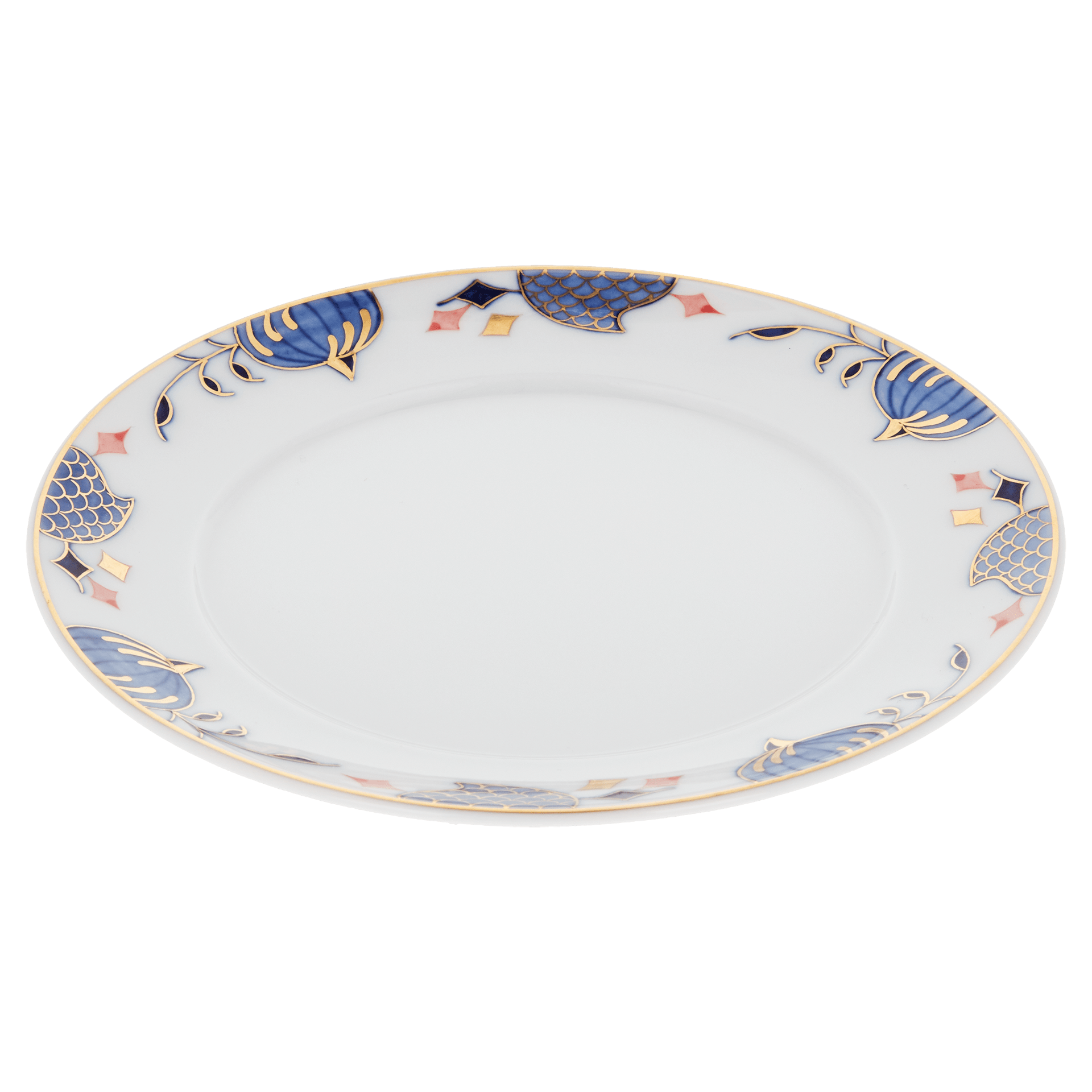Brotteller, Noble Blue, Zwiebelkante, Ø 14 cm | Meissen No. 41 802190 - 41500 - Meissen Weimar
