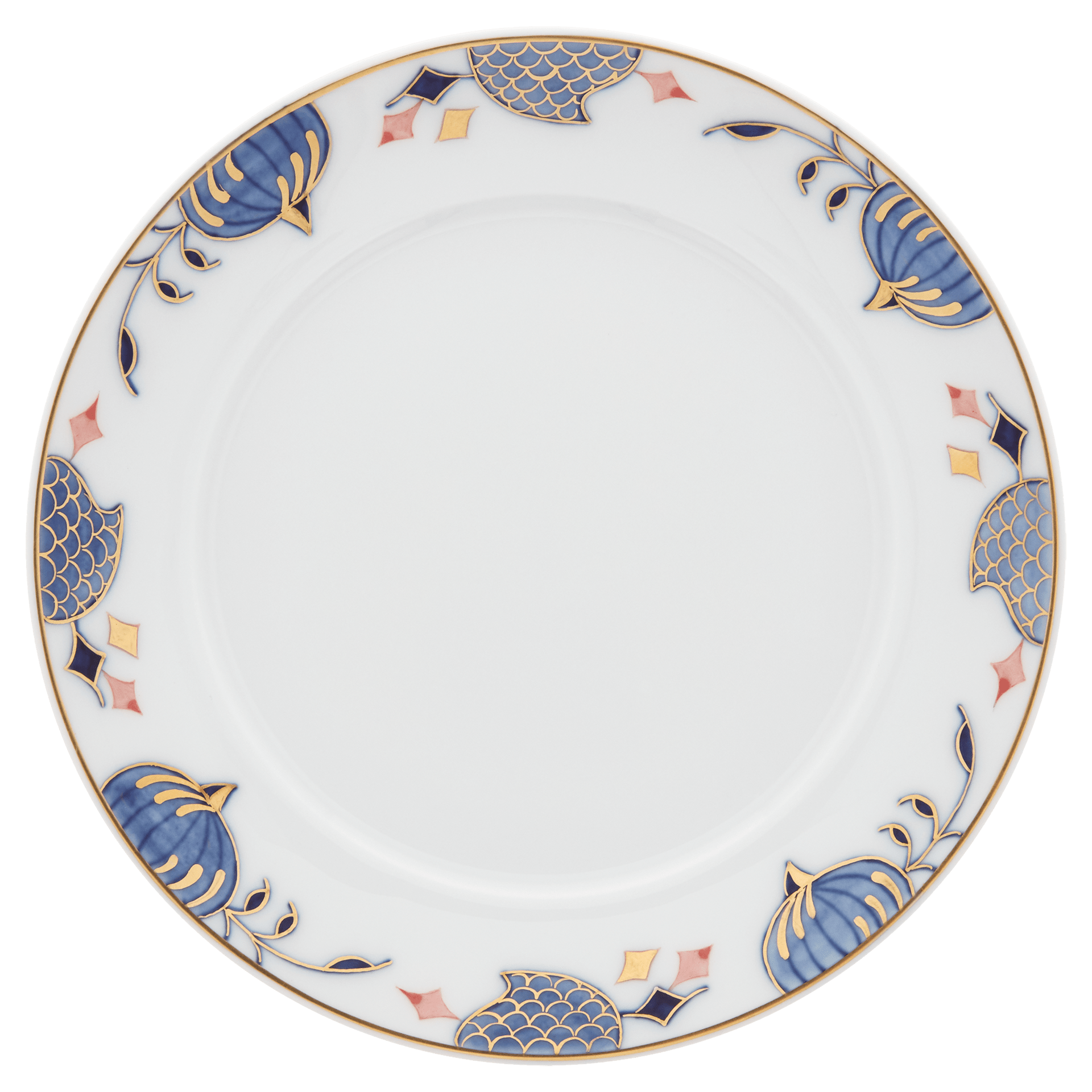 Brotteller, Noble Blue, Zwiebelkante, Ø 14 cm | Meissen No. 41 802190 - 41500 - Meissen Weimar