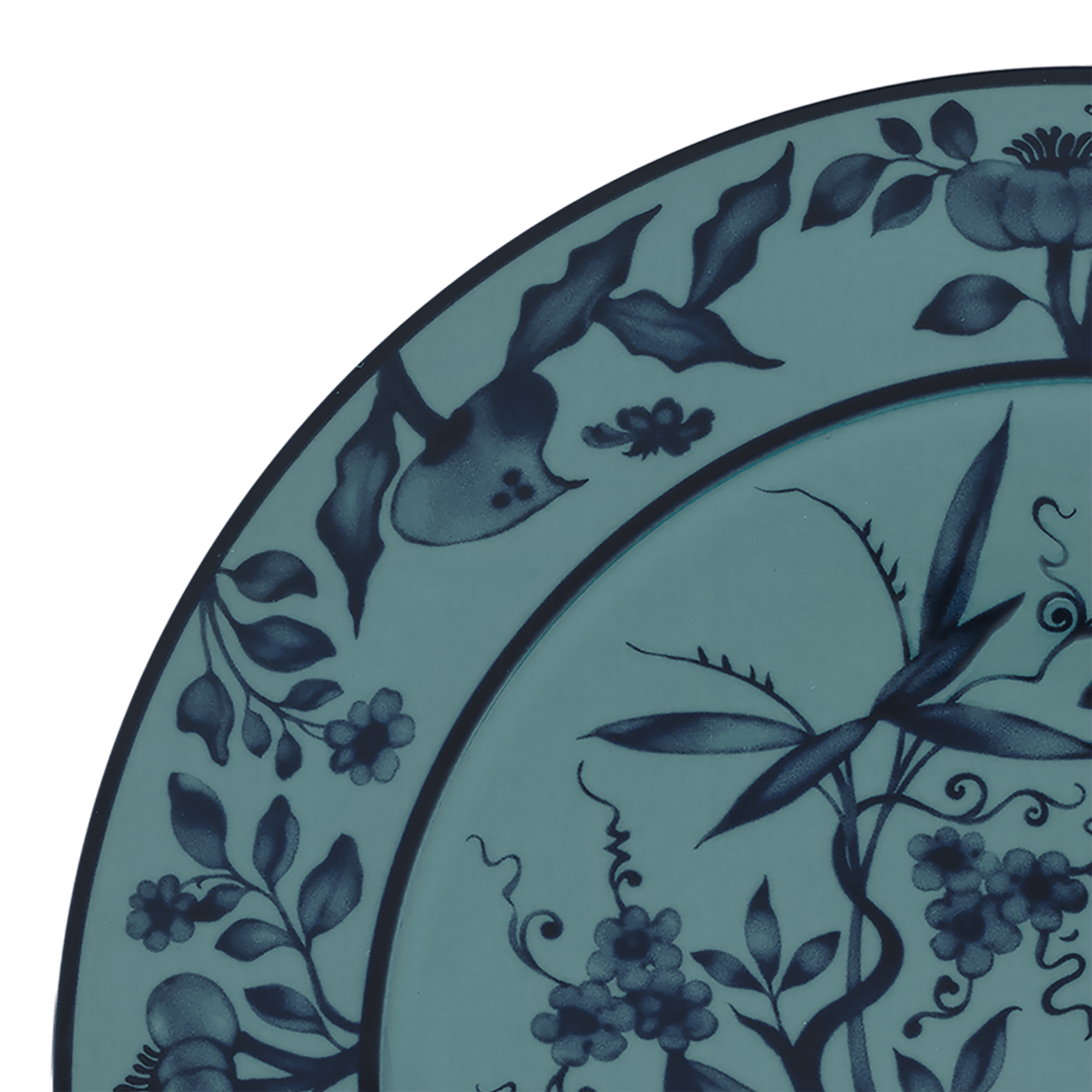 Brotteller petrol Ø 17 cm | Meissen No.41 Zwiebelmuster 79b560-41501 - Meissen Weimar