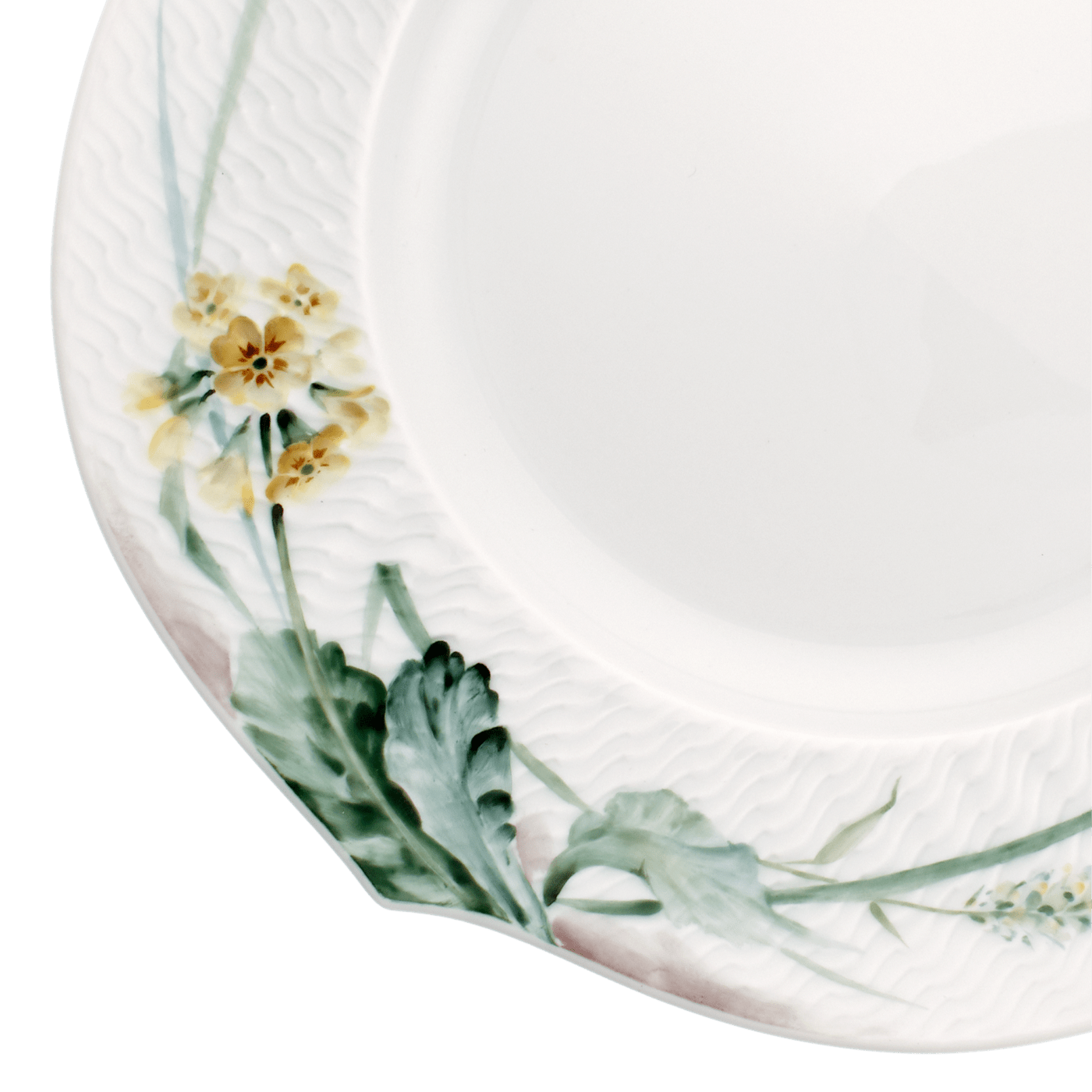 Brotteller Waldflora Ø 19,5 cm | Meissen Wellenspiel Relief 61c006 - 29470 - Meissen Weimar
