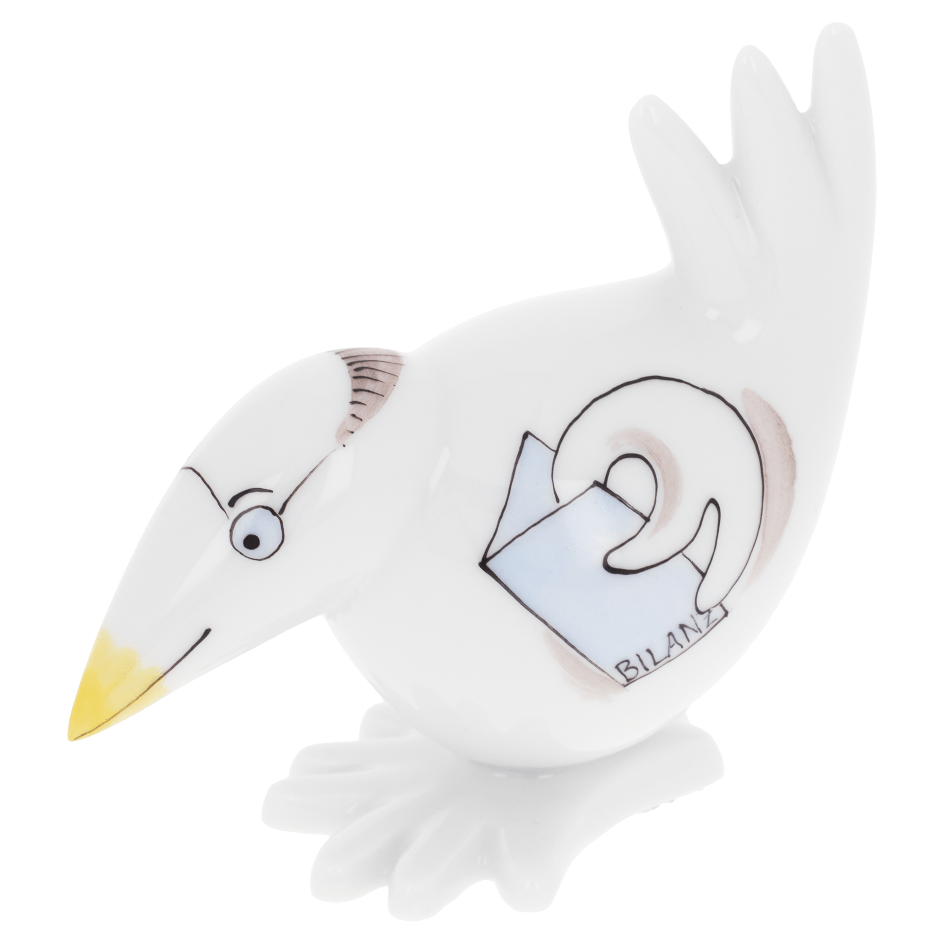 Buchhalter (Controller), H 6,5 cm | Meissen Figuren - Edition Spassvogel 71A214 - 77411 - Meissen Weimar