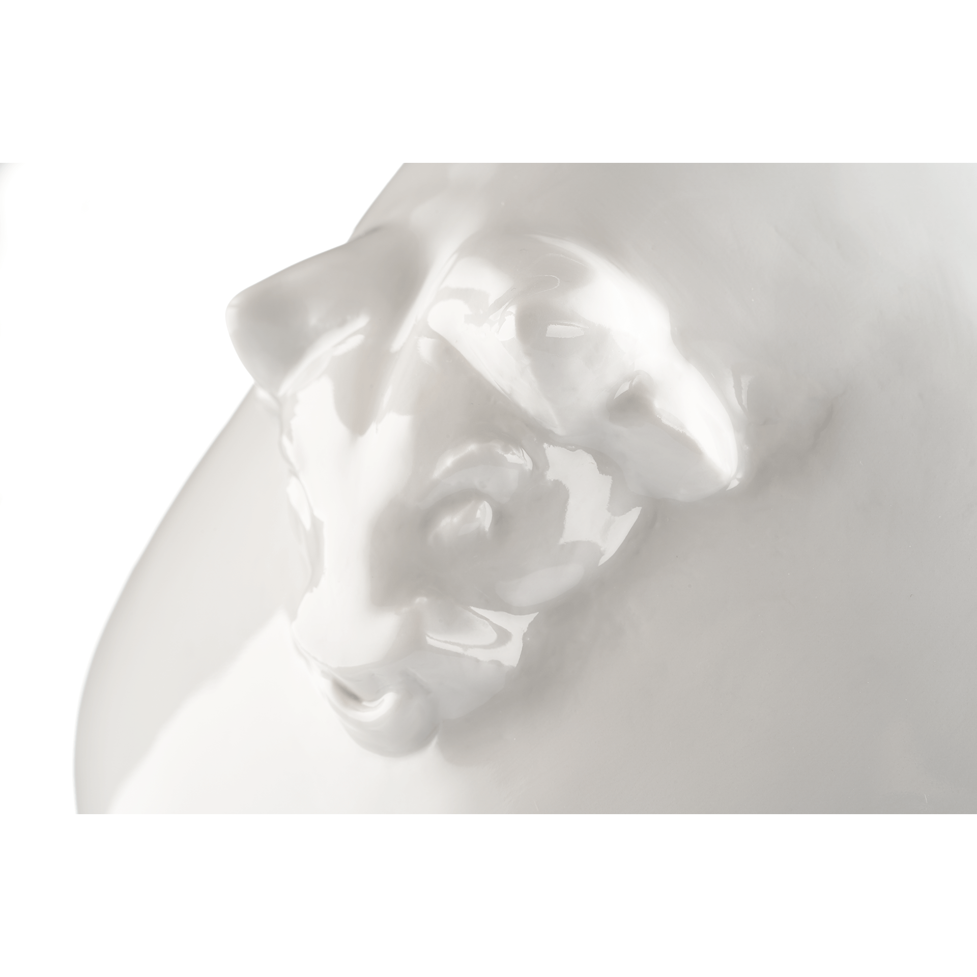 Bulle, Weiß, H 16 cm | Meissen Figuren - Edition Marktduell 000001 - 83609 - Meissen Weimar