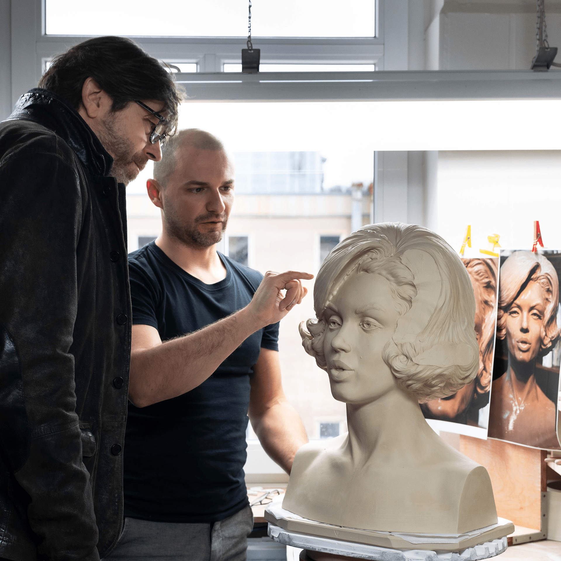 Büste Marilyn II, Weiß, H 45 cm | Meissen Unikate 63c066-u6642 - Meissen Weimar