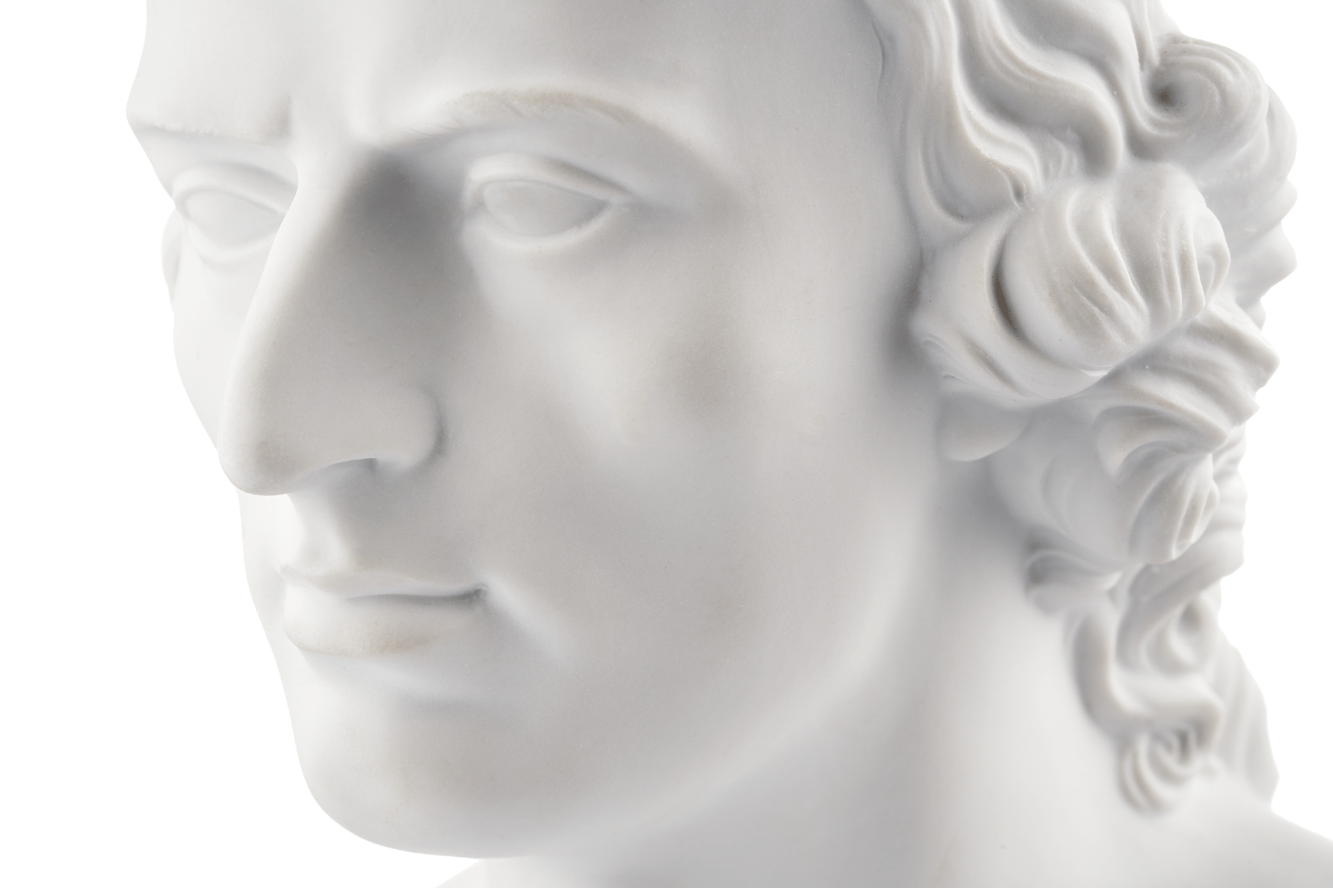 Büste Schiller Biskuit, H 21 cm | Meissen Figuren Individuell 001001 - 60915 - Meissen Weimar