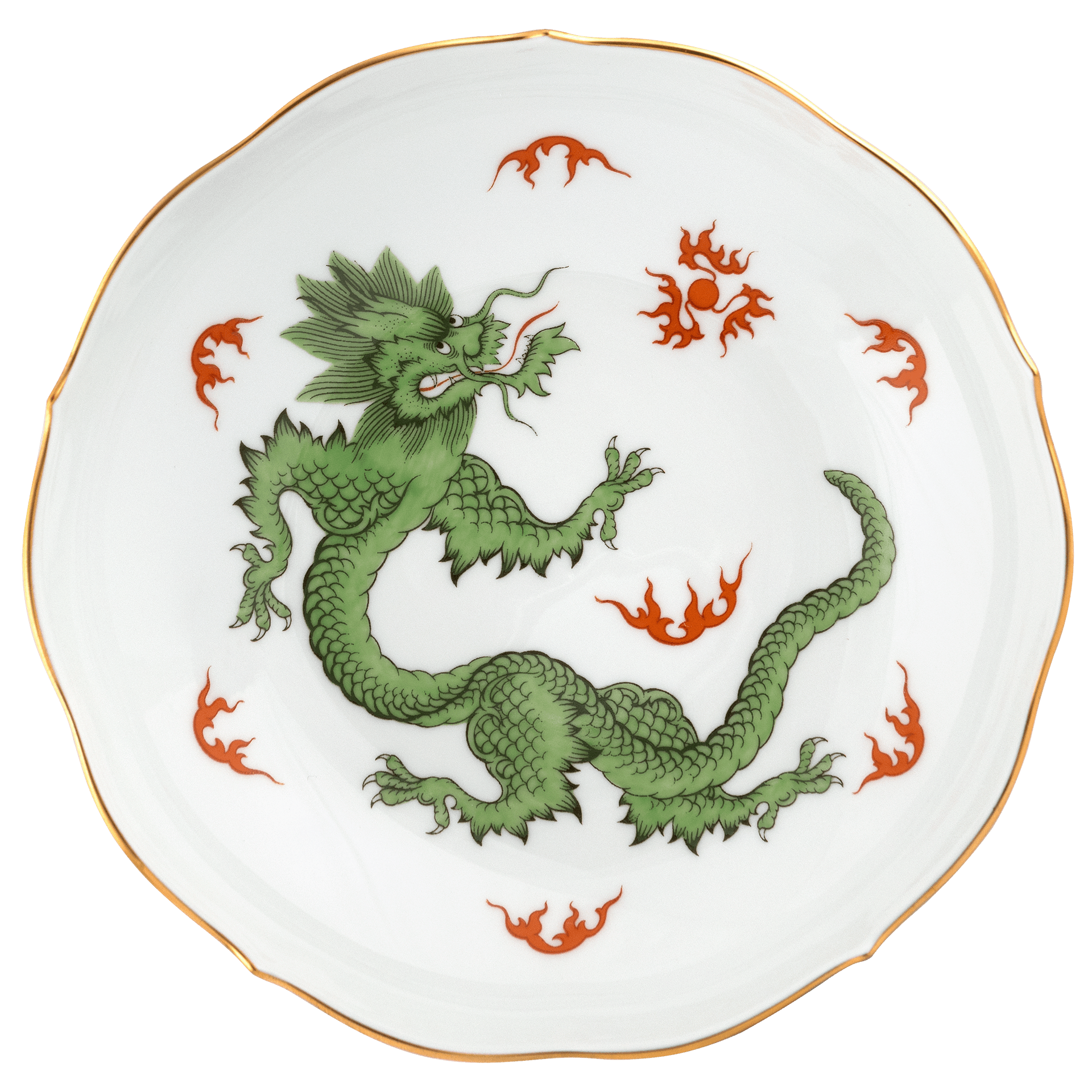 Cappuccinotasse, Ming - Drache, grün, handausgemalt, V 0,25 l | Meissen Neuer Ausschnitt 33D310-00584 - Meissen Weimar