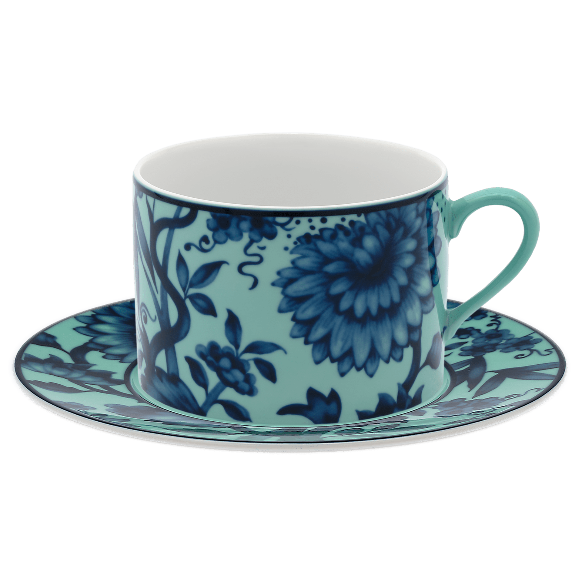 Cappuccinotasse Seladongrün Ø 8 cm | Meissen No.41 Zwiebelmuster 79b530-36584 - Meissen Weimar