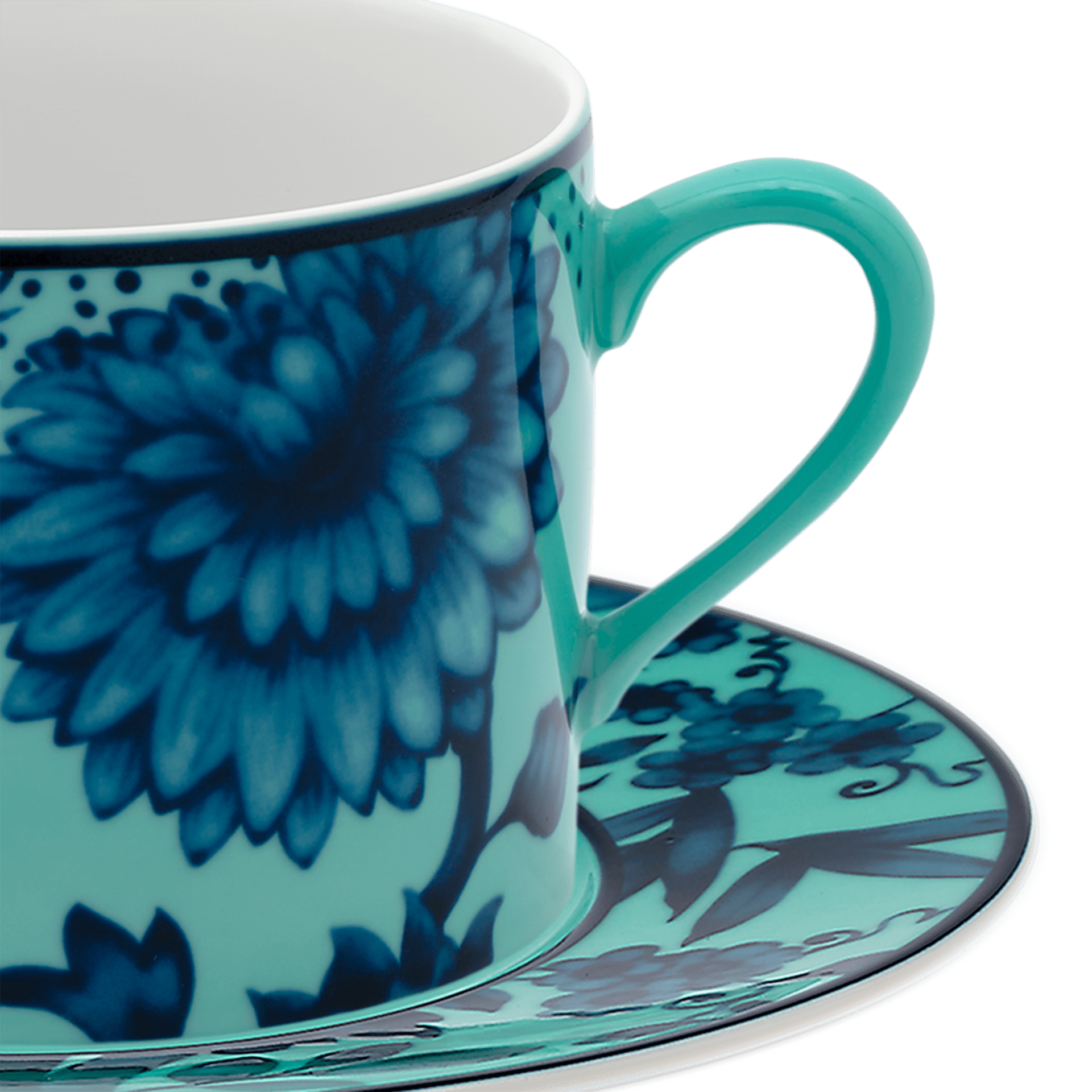 Cappuccinotasse Seladongrün Ø 8 cm | Meissen No.41 Zwiebelmuster 79b530-36584 - Meissen Weimar