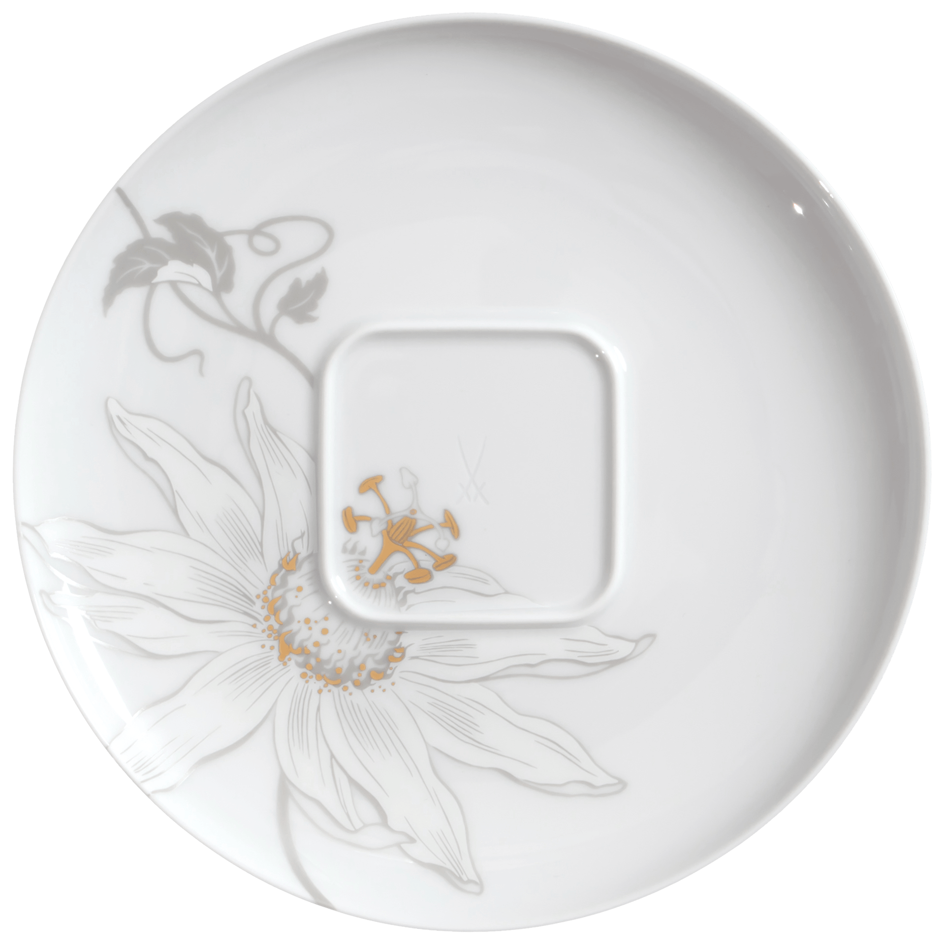 Cappuccinountertasse, Passionsblume, Ø 16 cm | Meissen Nova 79A905 - 46562 - Meissen Weimar
