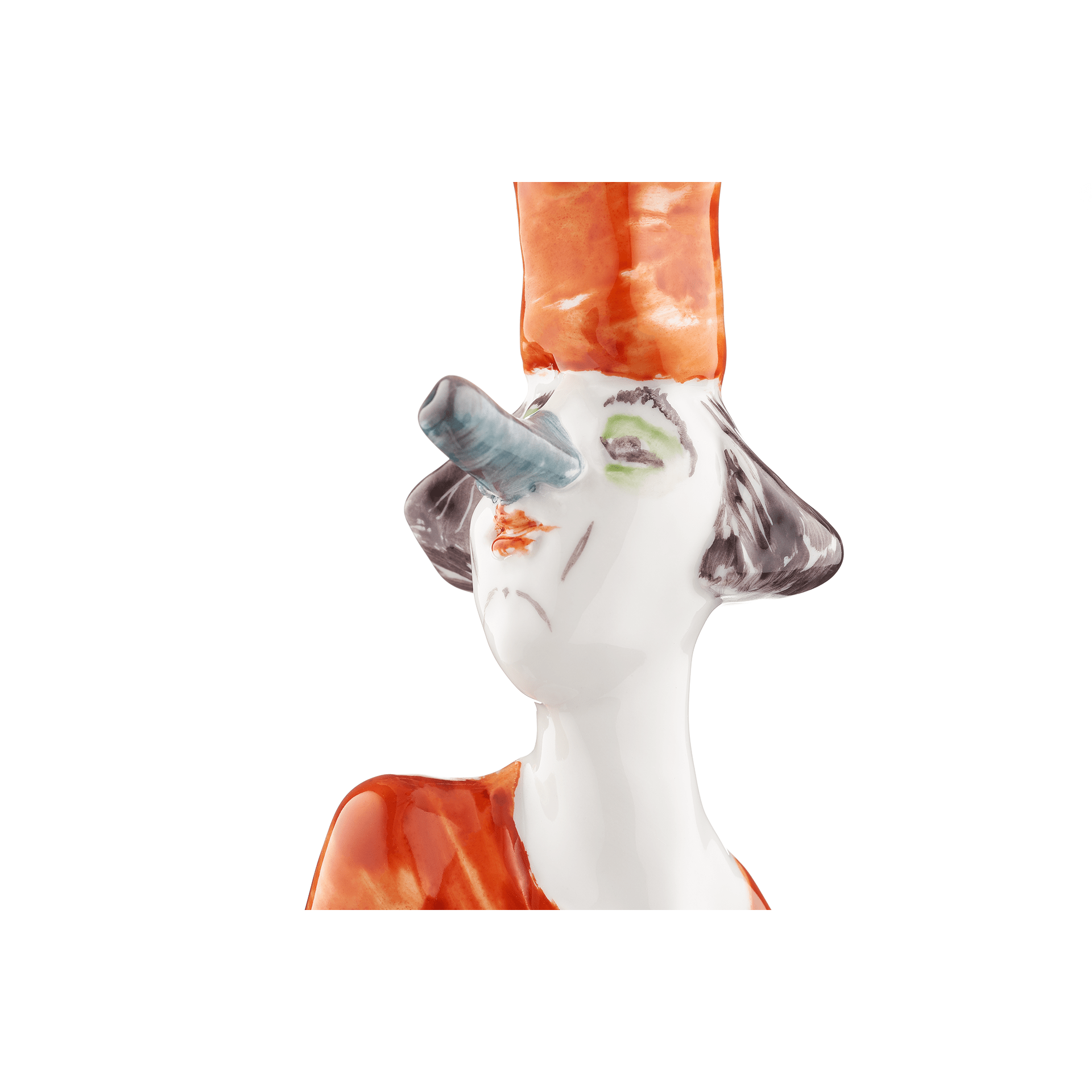 Clown mit Harmonika, Platin staffiert, reich | Meissen Künstlerkapelle 901300 - 60463 - Meissen Weimar