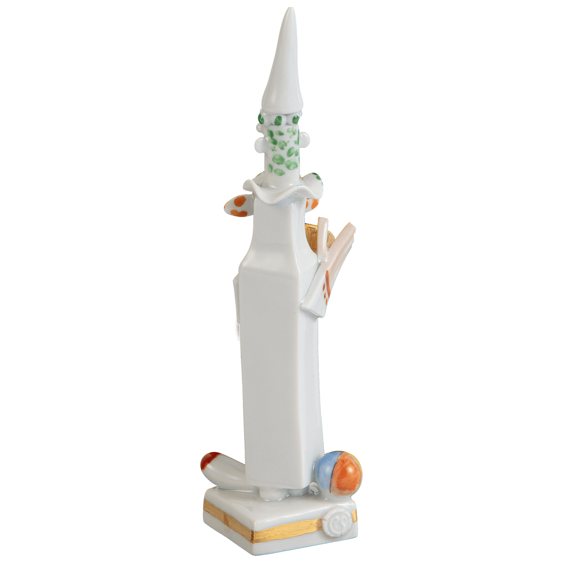 Clown mit Saxophon, Bunt und gold staffiert | Meissen Miniaturfiguren - Edition 900300 - 81881 - Meissen Weimar