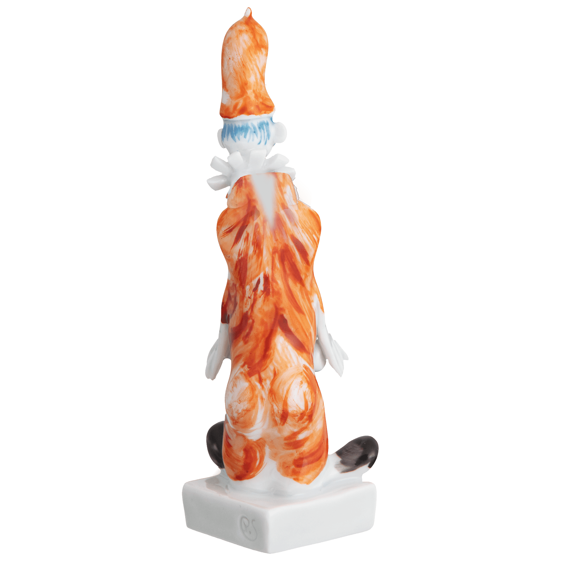 Clown mit Zieharmonika, Bunt und gold staffiert - , 7 cm | Meissen Miniaturfiguren - Edition 900300 - 60655 - Meissen Weimar