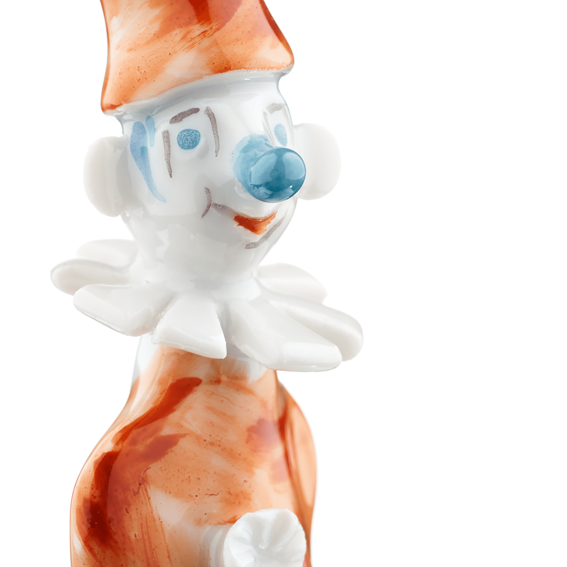 Clown mit Zieharmonika, Bunt und gold staffiert - , 7 cm | Meissen Miniaturfiguren - Edition 900300 - 60655 - Meissen Weimar