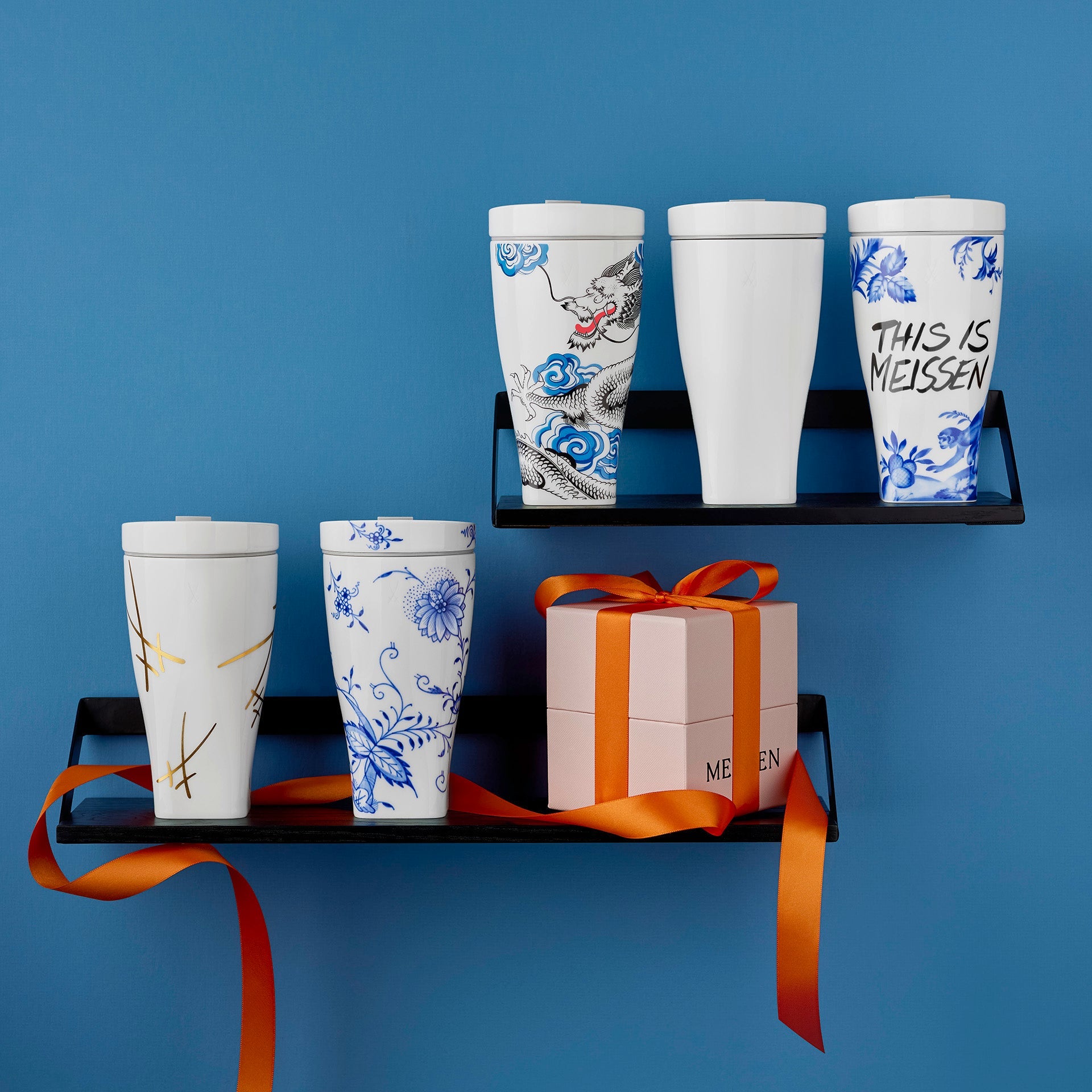 Coffee to go Becher Swords, H 17 cm | Meissen Coffee to go Collection - Nova 77a042 - 46m02 - Meissen Weimar