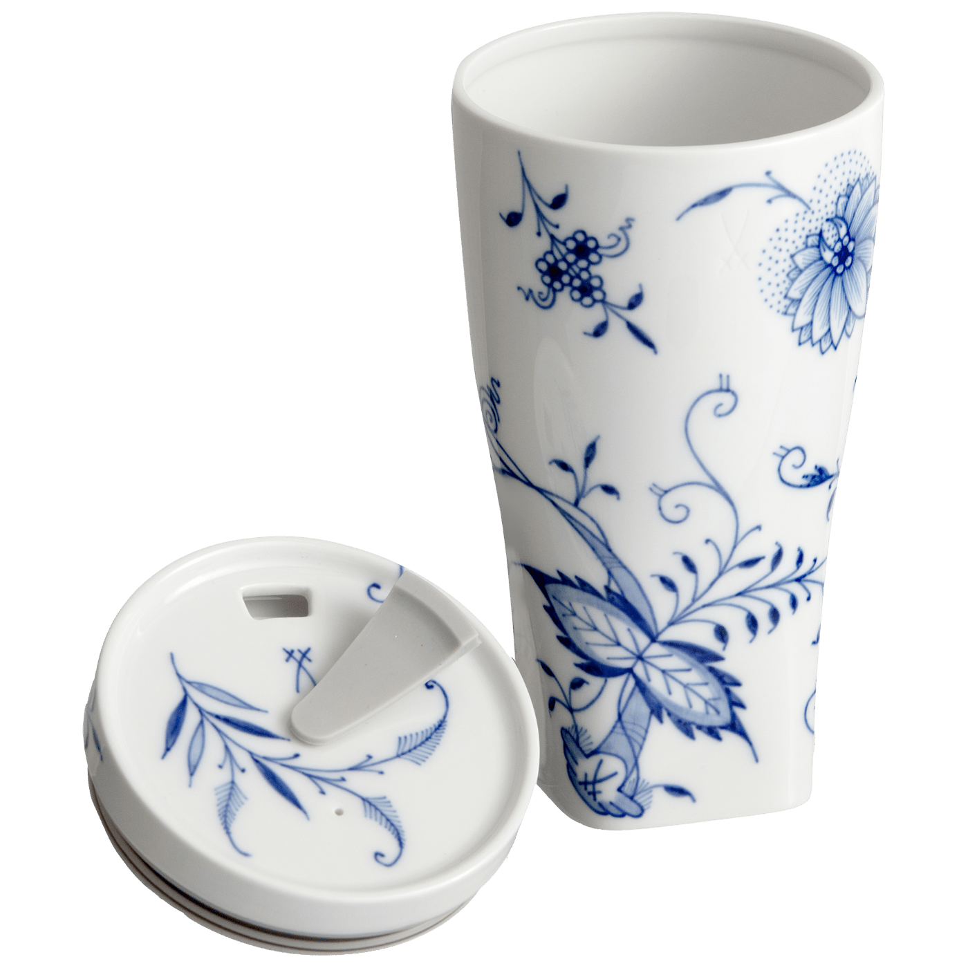 Coffee to go Becher Zwiebelmuster Style, H 17 cm | Meissen Coffee to go Collection - Nova 801001 - 46m02 - Meissen Weimar