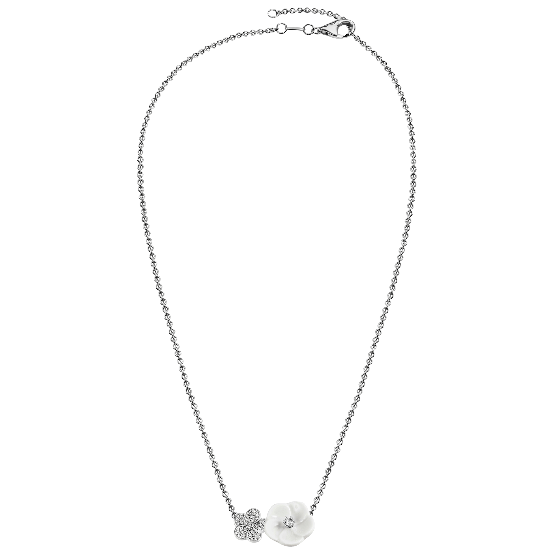 Collier Blossom Pavé, 45 cm | Meissen Royal Blossom Collection mpj20bl275c45 - Meissen Weimar