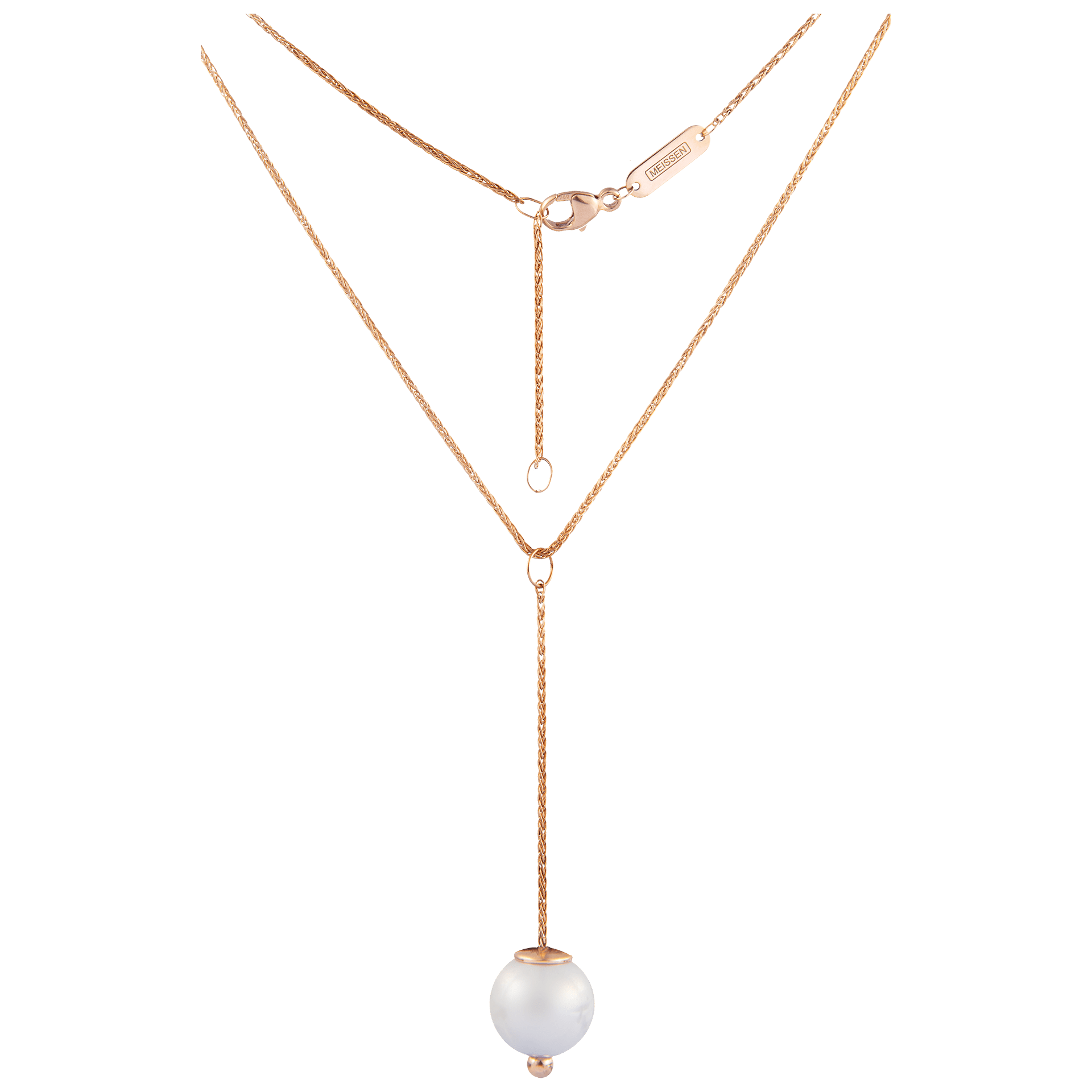 Collier Roségold, 63 cm | Meissen Pearl Collection mpj20pcw131c63 - Meissen Weimar