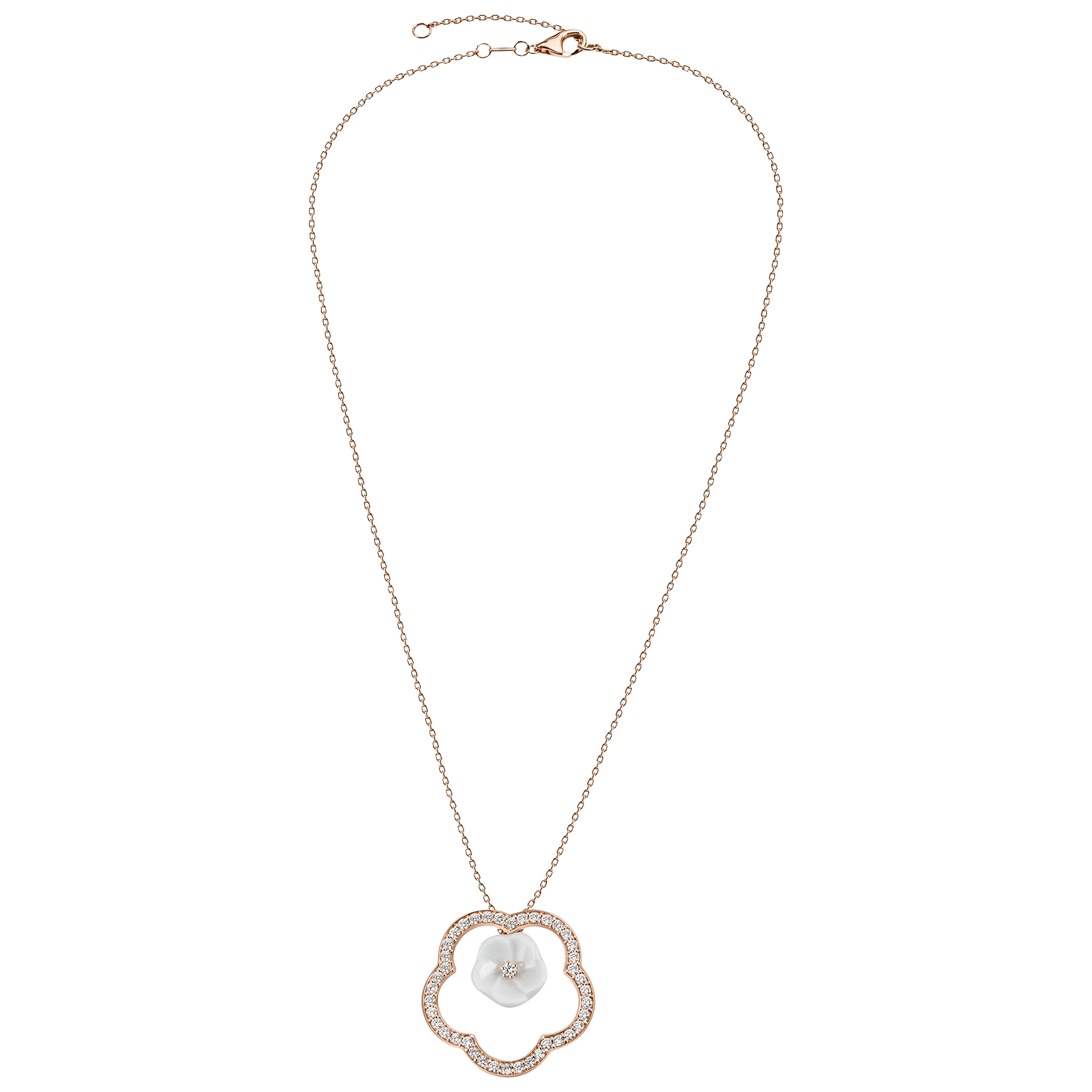 Collier Roségold mit Schneeballblüte, 45 cm | Meissen Royal Blossom Collection mpj20bf168c45 - Meissen Weimar