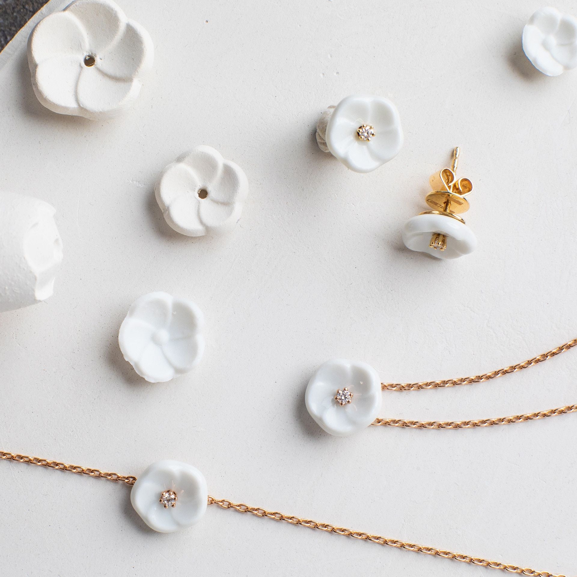 Collier Royal Blossom Basic, 45 cm | Meissen Royal Blossom Collection mpj20bl116c45 - Meissen Weimar