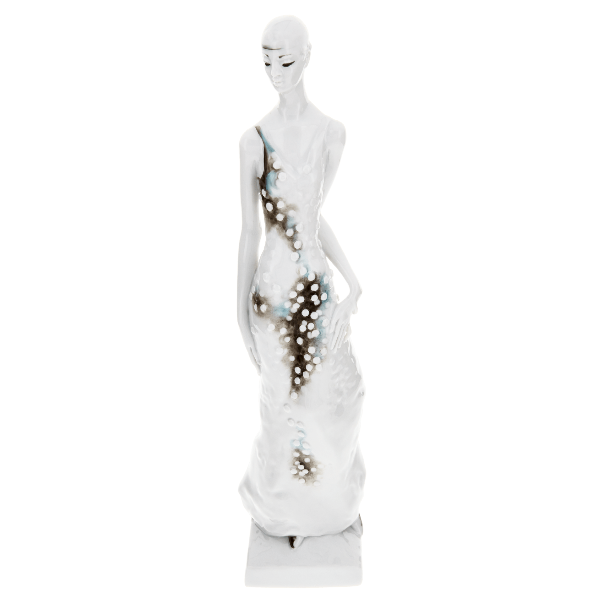 Das Kleid, Bunt staffiert, H 27 cm | Meissen Einzelplastik 900100 - 73497 - Meissen Weimar