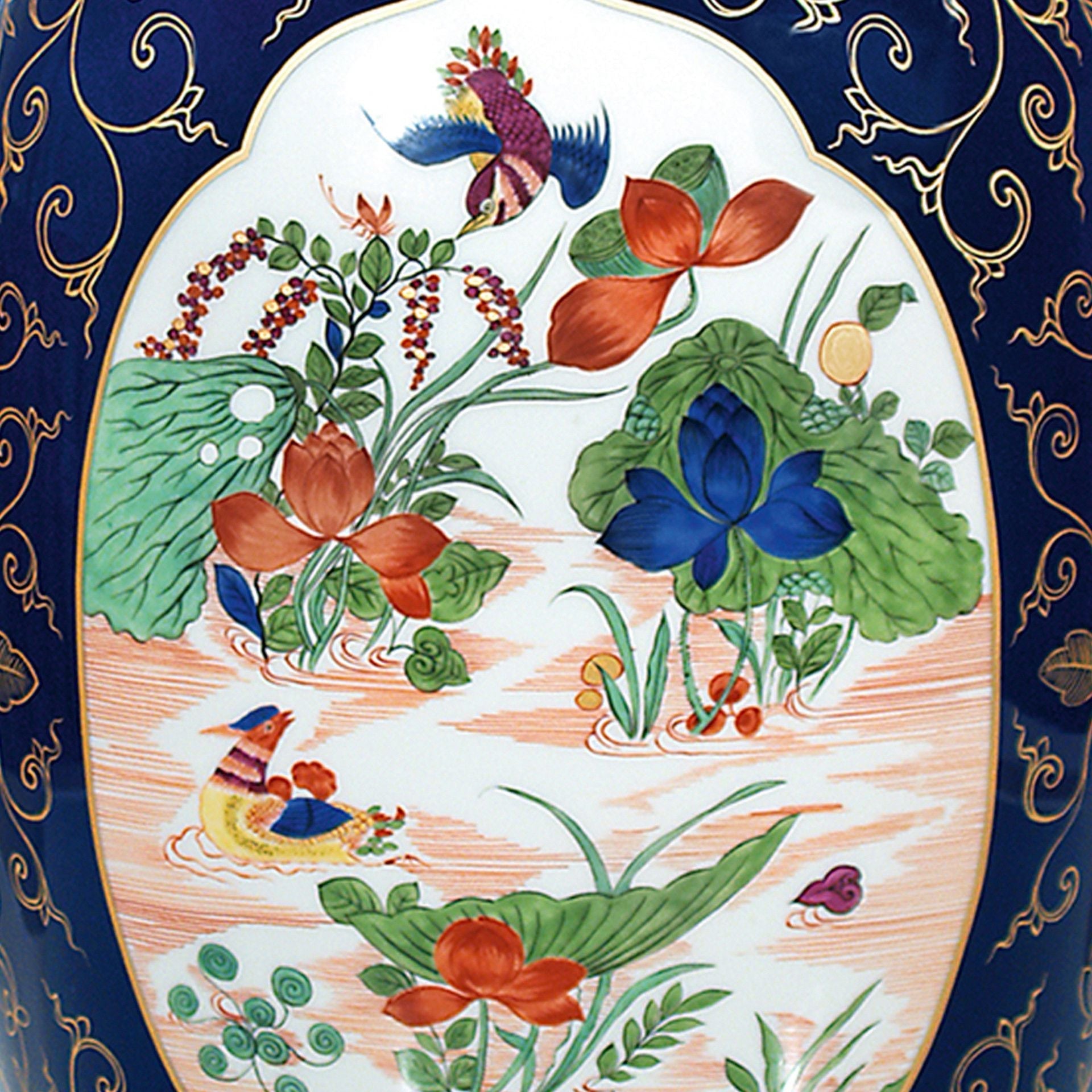 Deckelvase Indischer Malerei, H 53 cm | Meissen Exklusiv - Kollektion 573480 - 51114 - Meissen Weimar