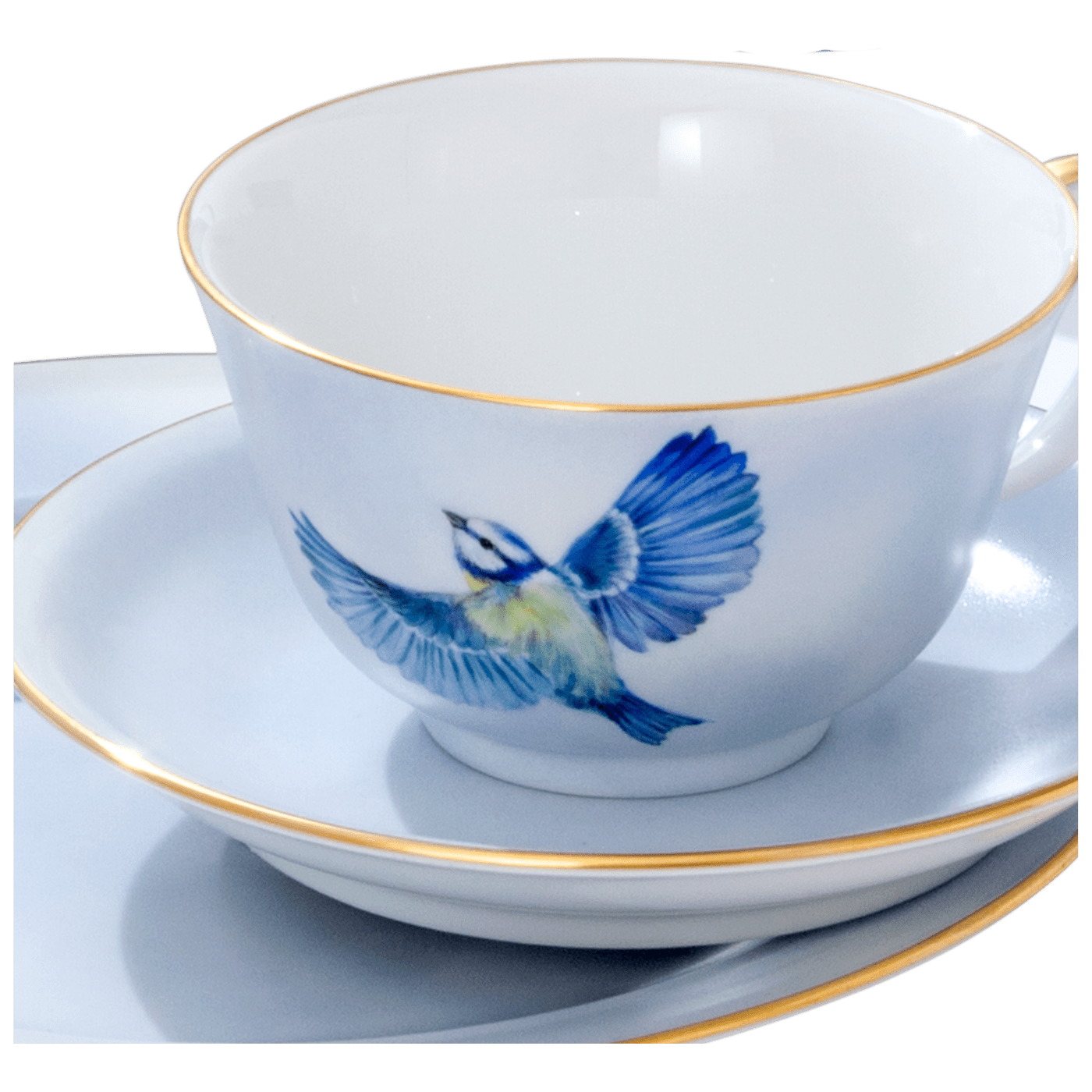 Déjeuner Tafelservice, Vögel im Flug, limitiert, Porzellan | Meissen Limitierte Meisterwerke 936a84 - s1801 - Meissen Weimar