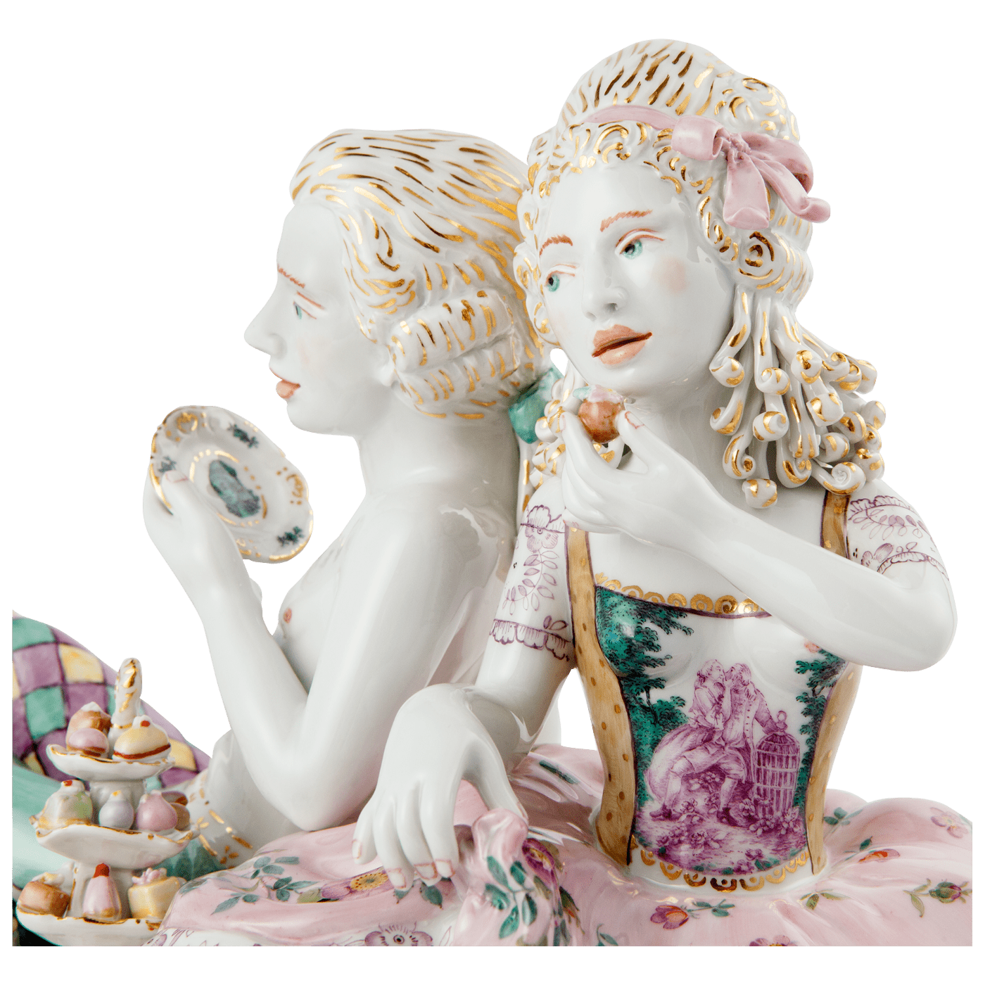 Designerfigur Zuckerbrot und Unterfangen, H 30 cm | Meissen Figuren Individuell 65c028 - 73699 - Meissen Weimar
