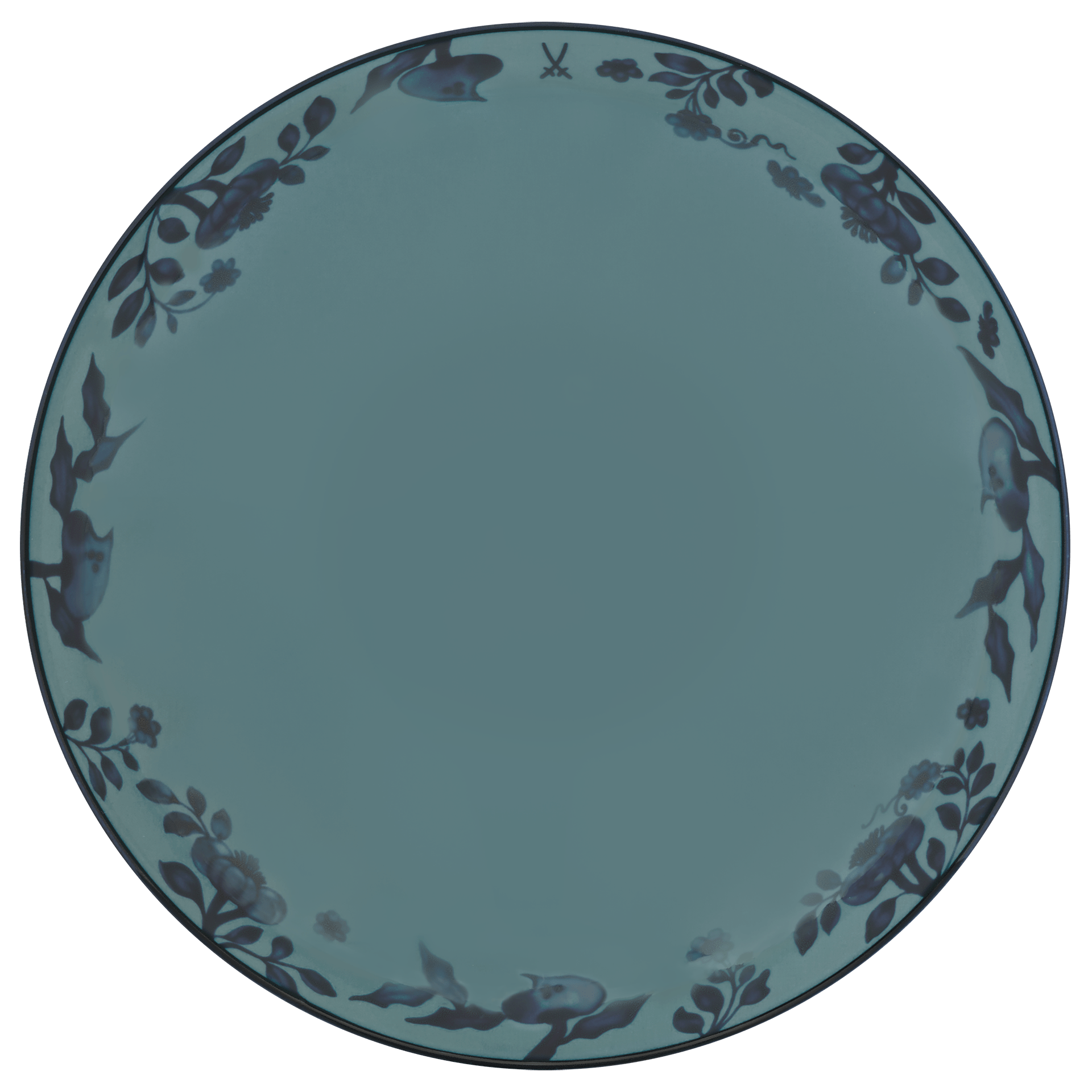 Dessertschale petrol Ø 18 cm | Meissen No.41 Zwiebelmuster 79b560-54069 - Meissen Weimar