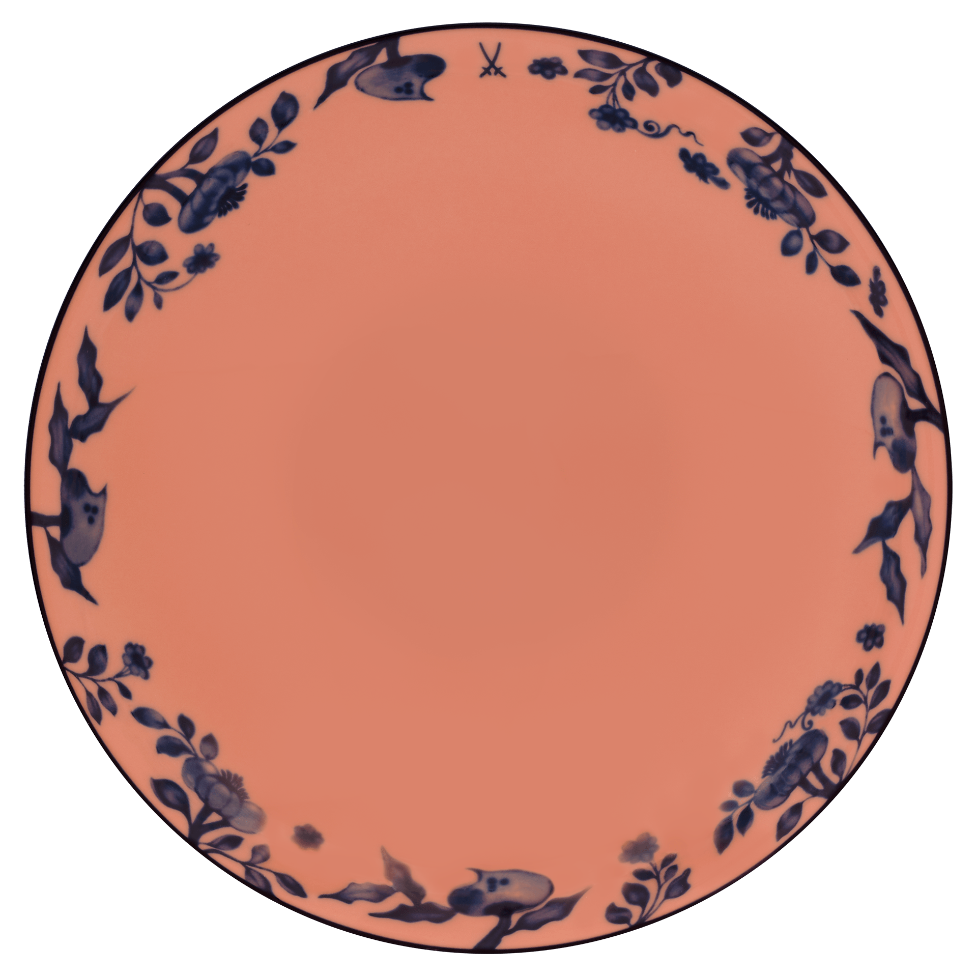 Dessertschale rot Ø 18 cm | Meissen No.41 Zwiebelmuster 79b510-54069 - Meissen Weimar