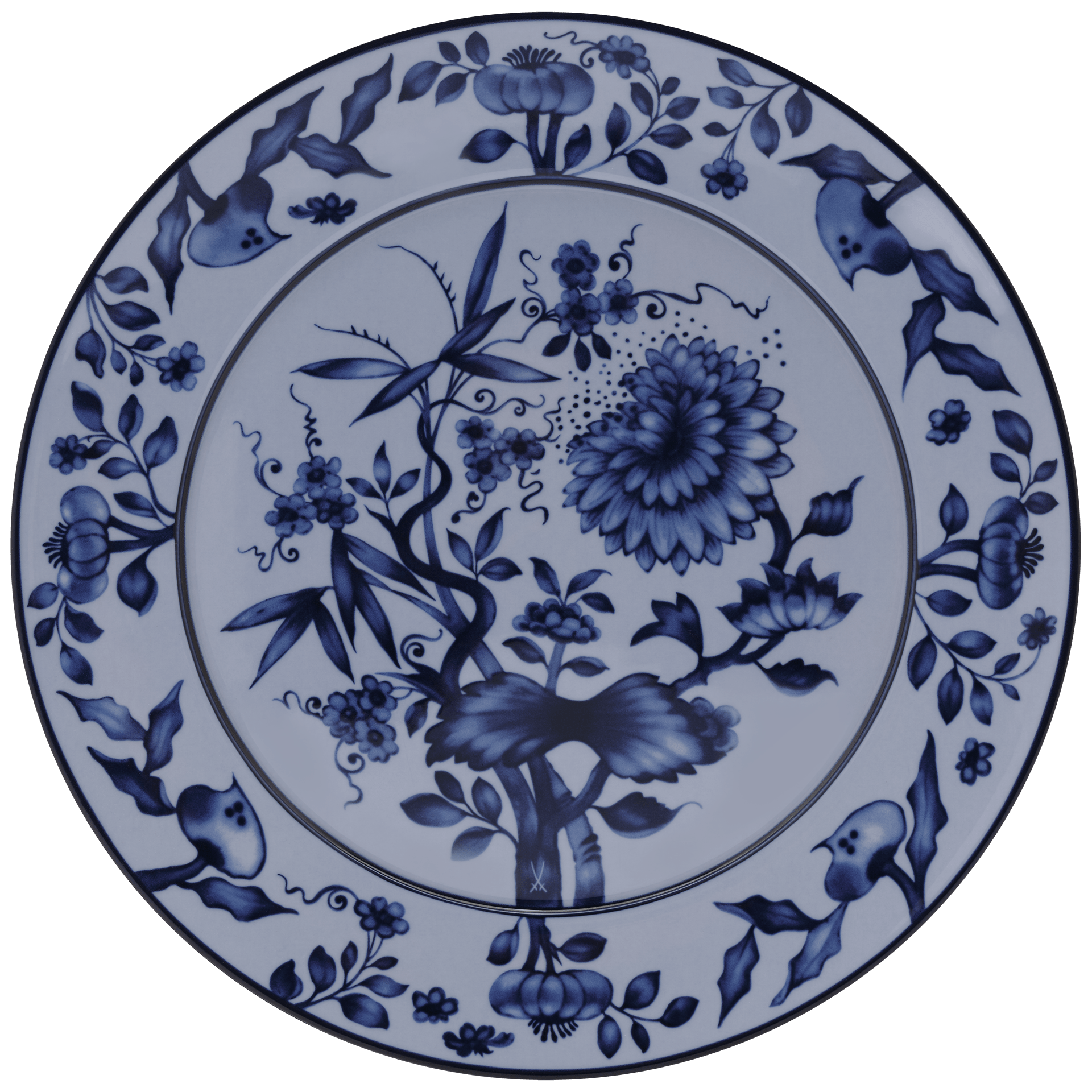 Dessertteller blau Ø 22 cm | Meissen No.41 Zwiebelmuster 79b540-41473 - Meissen Weimar