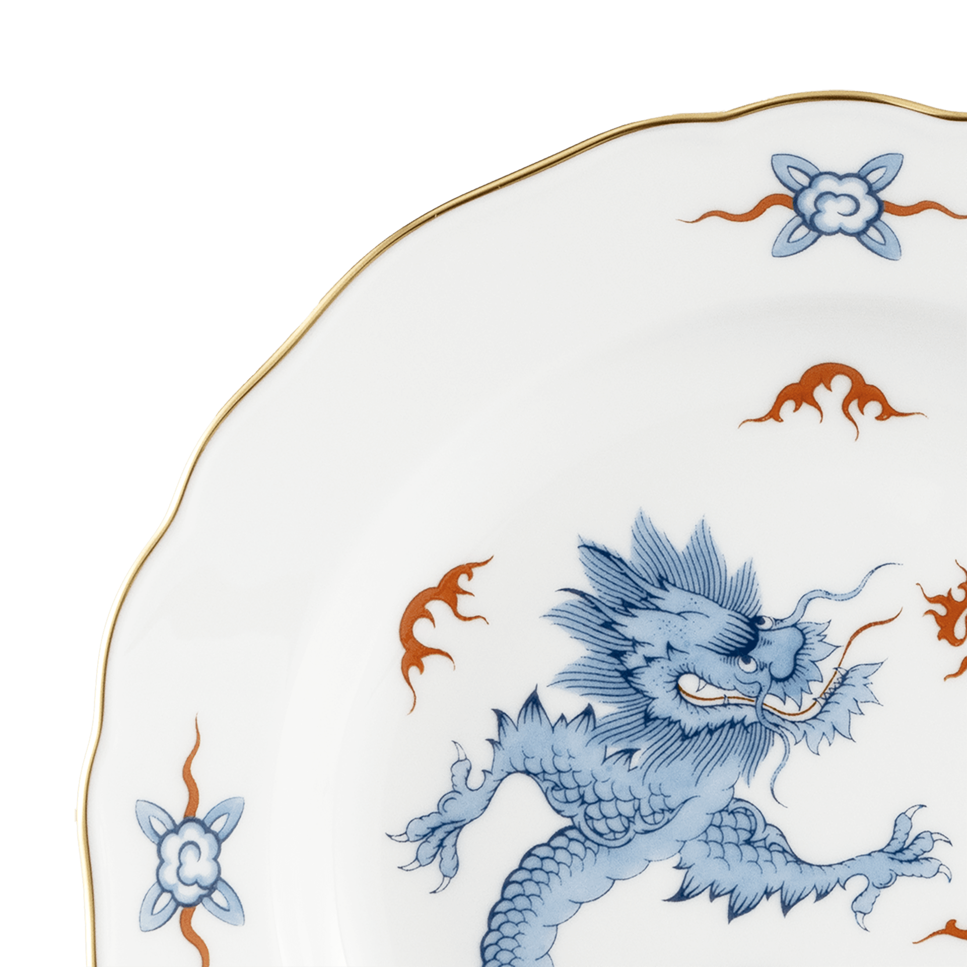 Dessertteller Ming Drache Ø 18 cm | Meissen Neuer Ausschnitt 33d210-00501 - Meissen Weimar