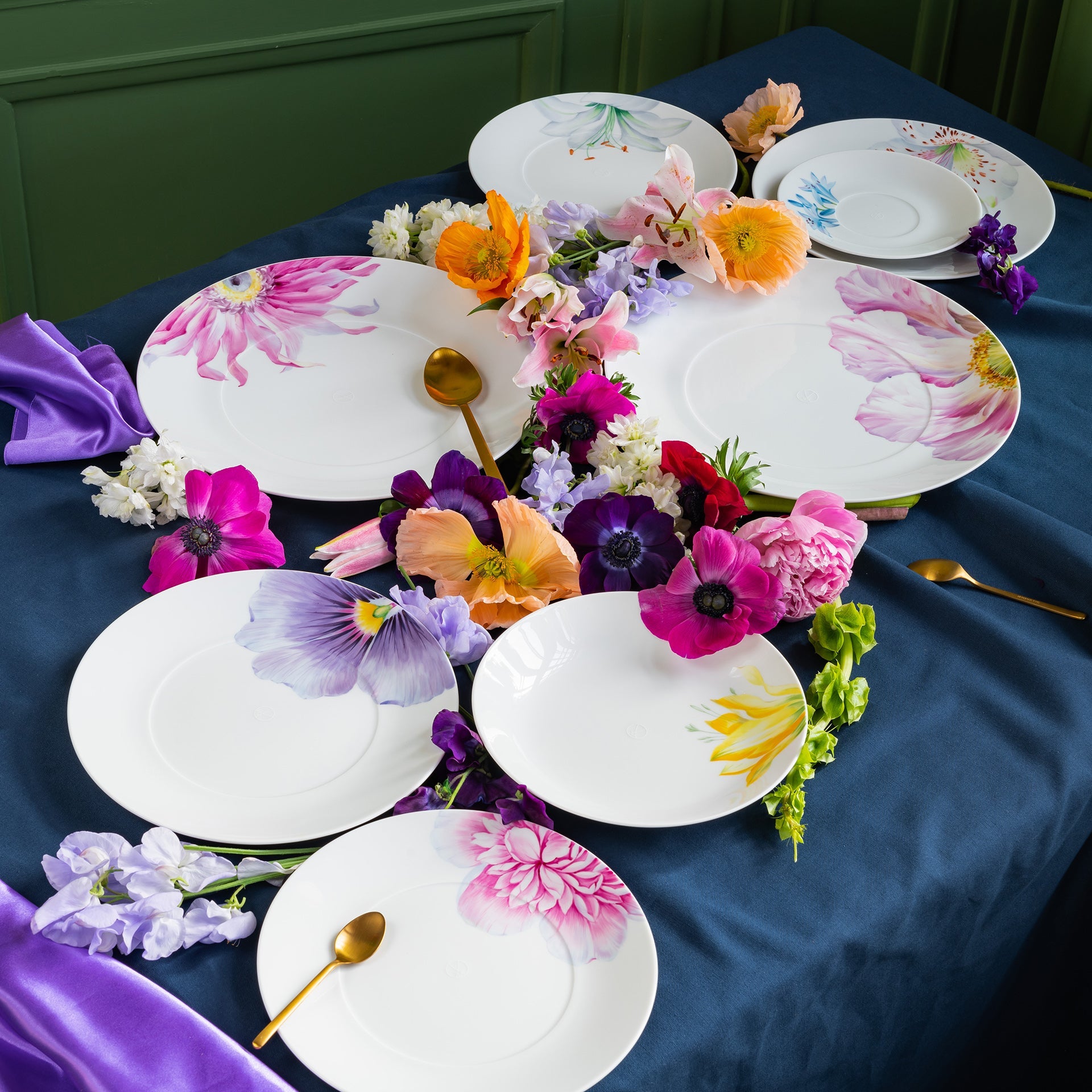 Dinner Teller, Tigerlily, Ø 24 cm | Meissen Cosmopolitan 61b159 - 37475 - Meissen Weimar