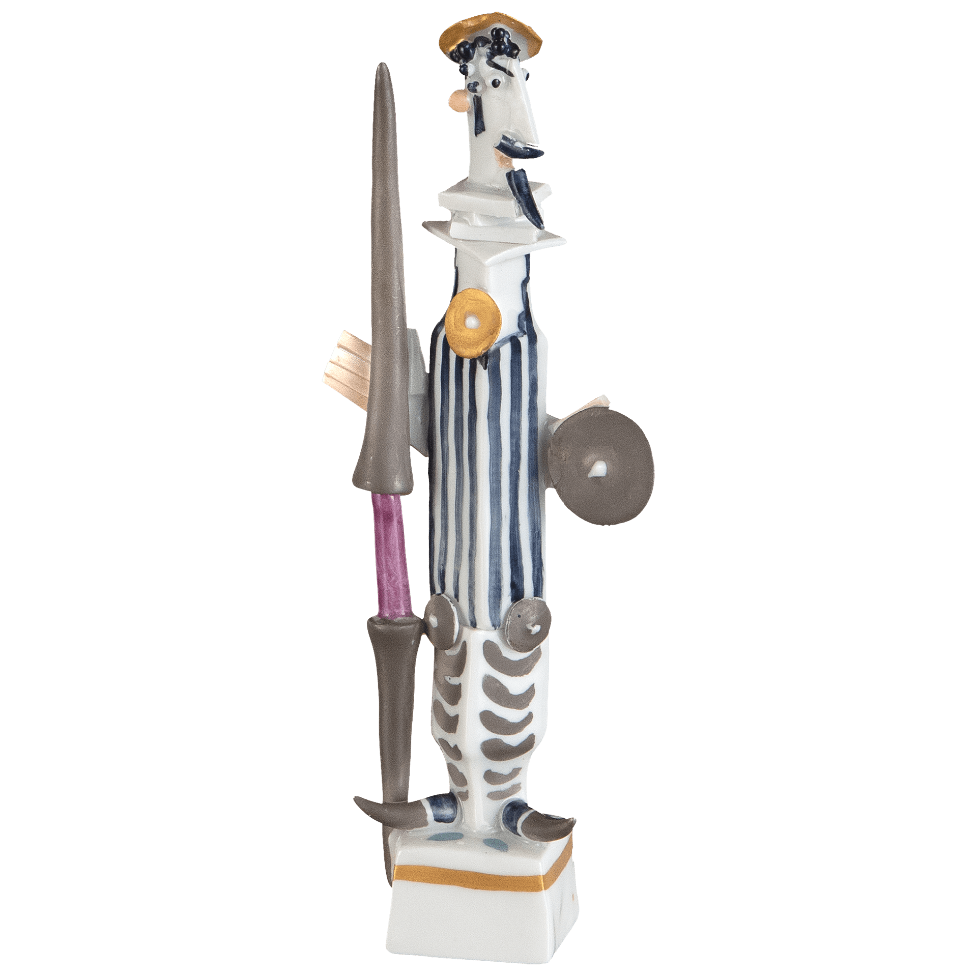 Don Quichote, Bunt und gold staffiert | Meissen Miniaturfiguren - Edition 900300 - 81831 - Meissen Weimar