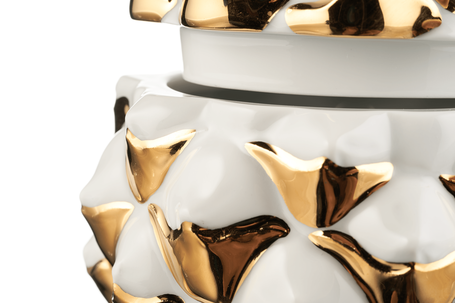 Dose, Glanzgold, H 15 cm | Meissen Dosen Kollektion "Orangerie" 99a433 - 52250 - Meissen Weimar