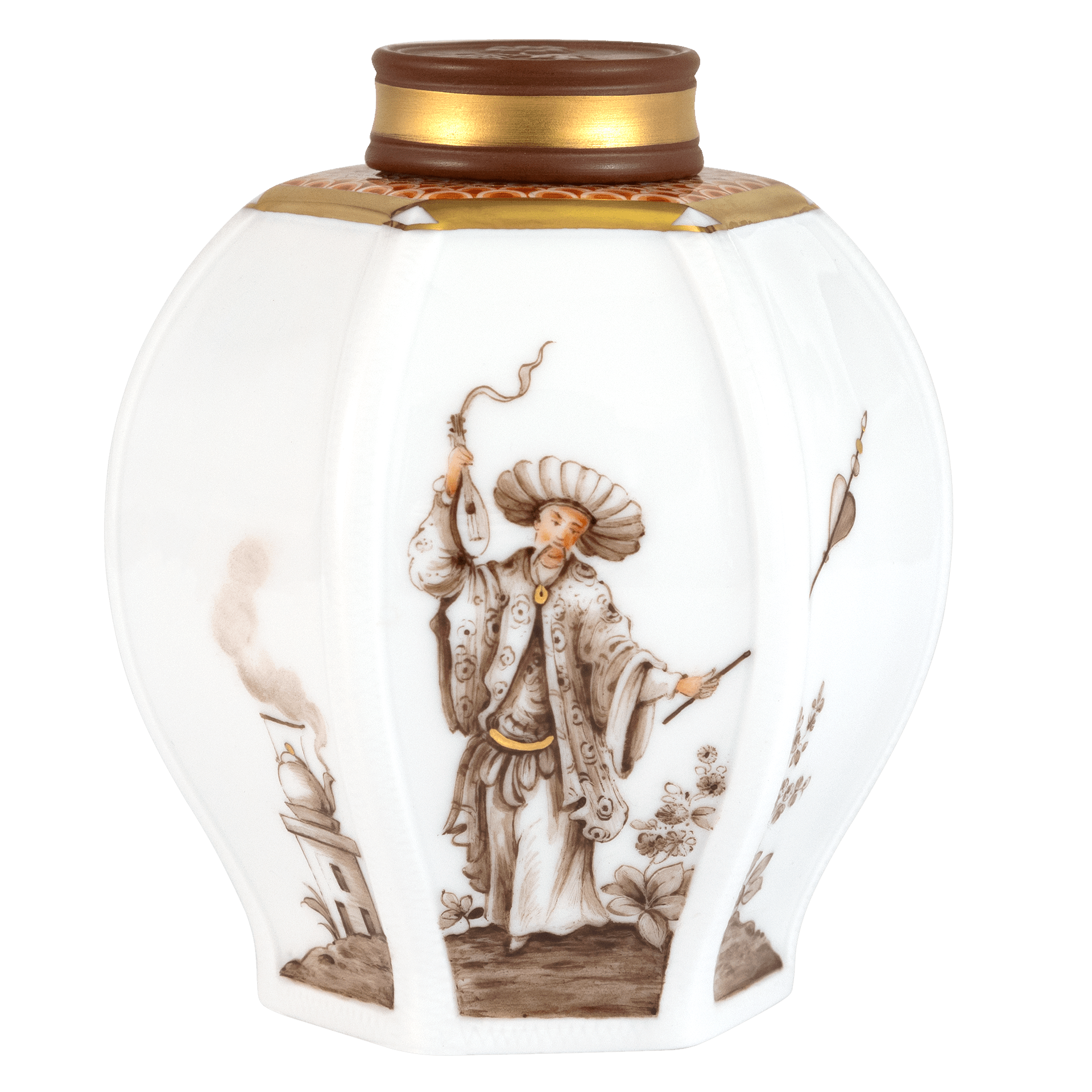 Dose "Höroldtsche Chinoiserien", Lim. 25, H 10,5 cm | Meissen Limited Edition 28A874-52B01 - Meissen Weimar