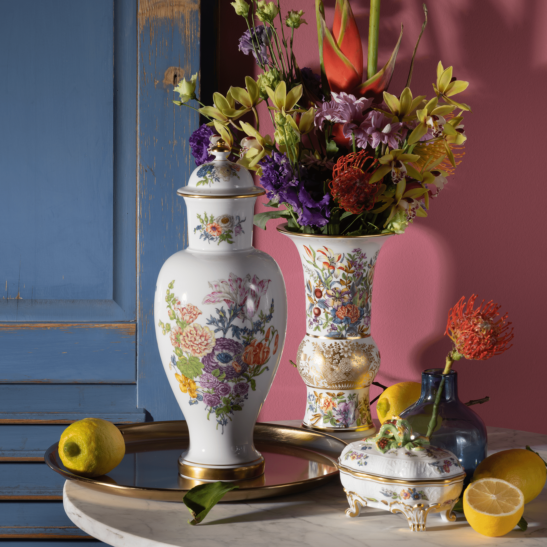 Dose mit Pfefferschote, Limitierte Meisterwerke, H 11,5 cm | Meissen Limitierte Meisterwerke 208684 - 55524 - Meissen Weimar