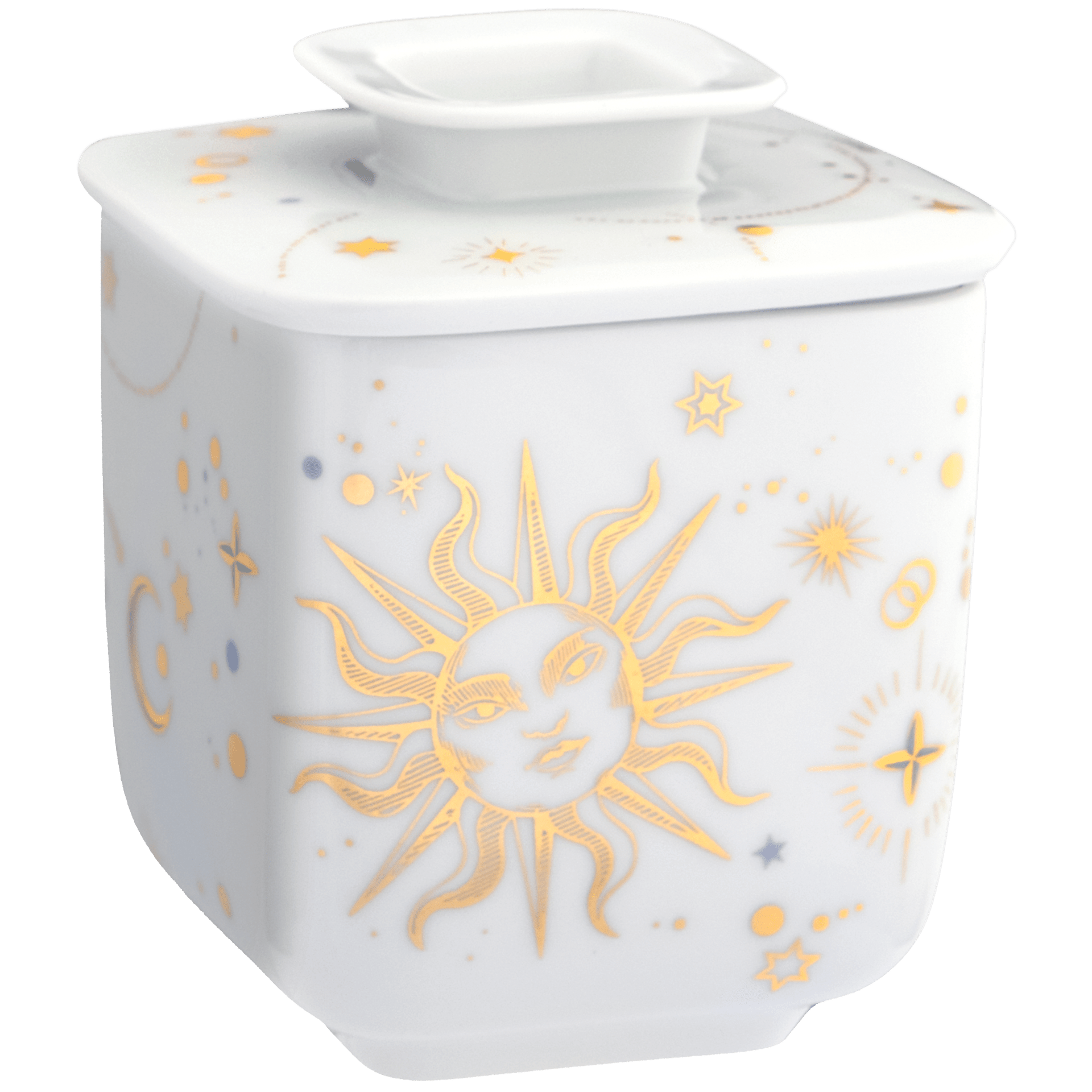 Dose mit Schwerterdeckel, H 11 cm | Meissen Zodiac Collection 79A925 - 52991 - Meissen Weimar