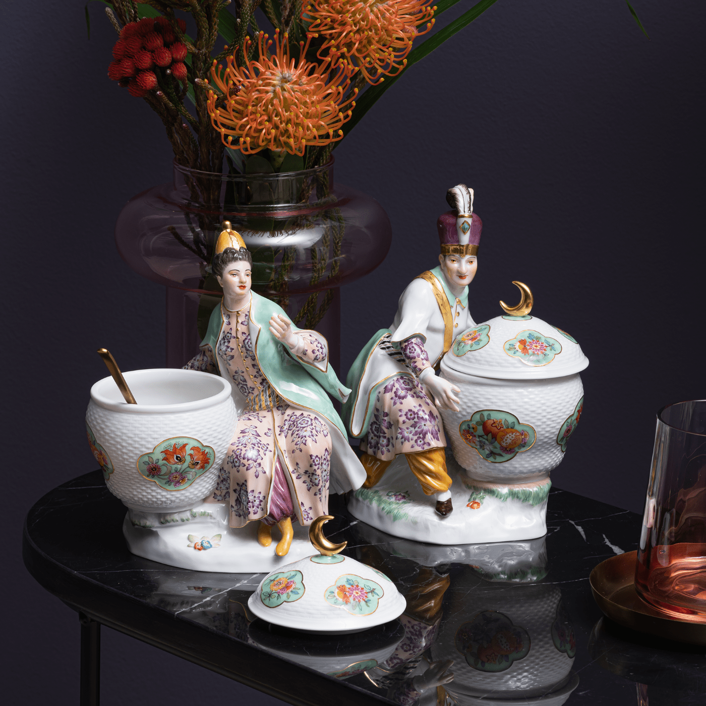 Dose Orientalin Limitiert, H 18 cm | Meissen Limitierte Meisterwerke 90a684 - 73003 - Meissen Weimar