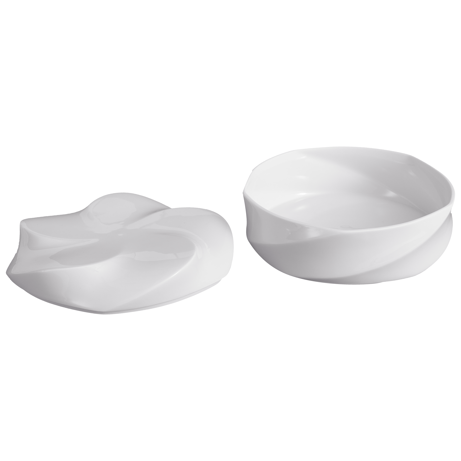 Dose, "Twist", groß, Weiß, Ø 16,5 cm | Meissen Dosen Kollektion 000001 - 52994 - Meissen Weimar