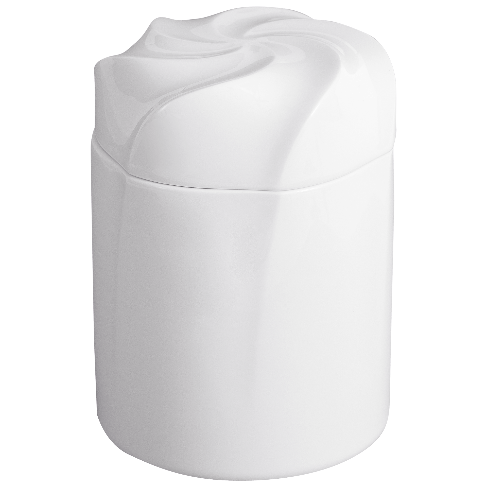 Dose, "Twist", hoch, Weiß, Ø 10 cm | Meissen Dosen Kollektion 000001 - 52995 - Meissen Weimar