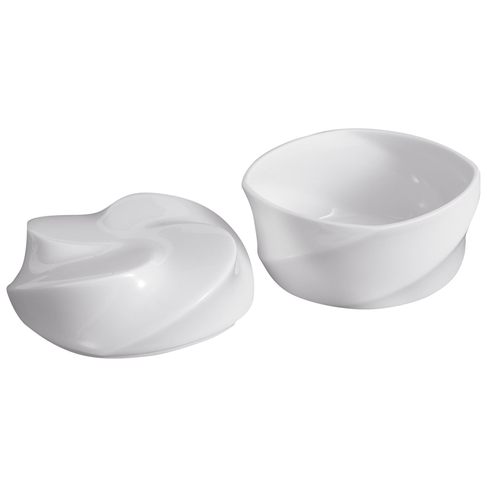 Dose, "Twist", klein, Weiß, Ø 9 cm | Meissen Dosen Kollektion 000001 - 52992 - Meissen Weimar