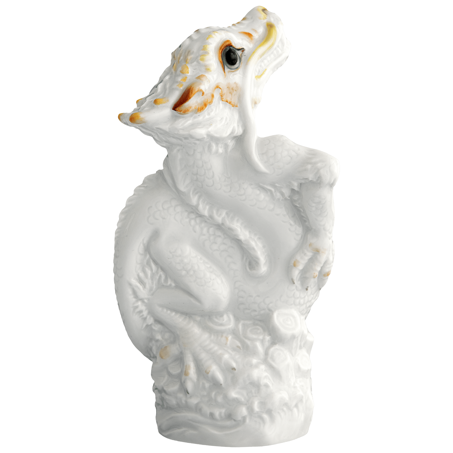 Drache 2024, Bunt und gold staffiert, leicht, H 13 cm | Meissen Figuren chinesisches Jahrestier 90A465 - 83631 - Meissen Weimar