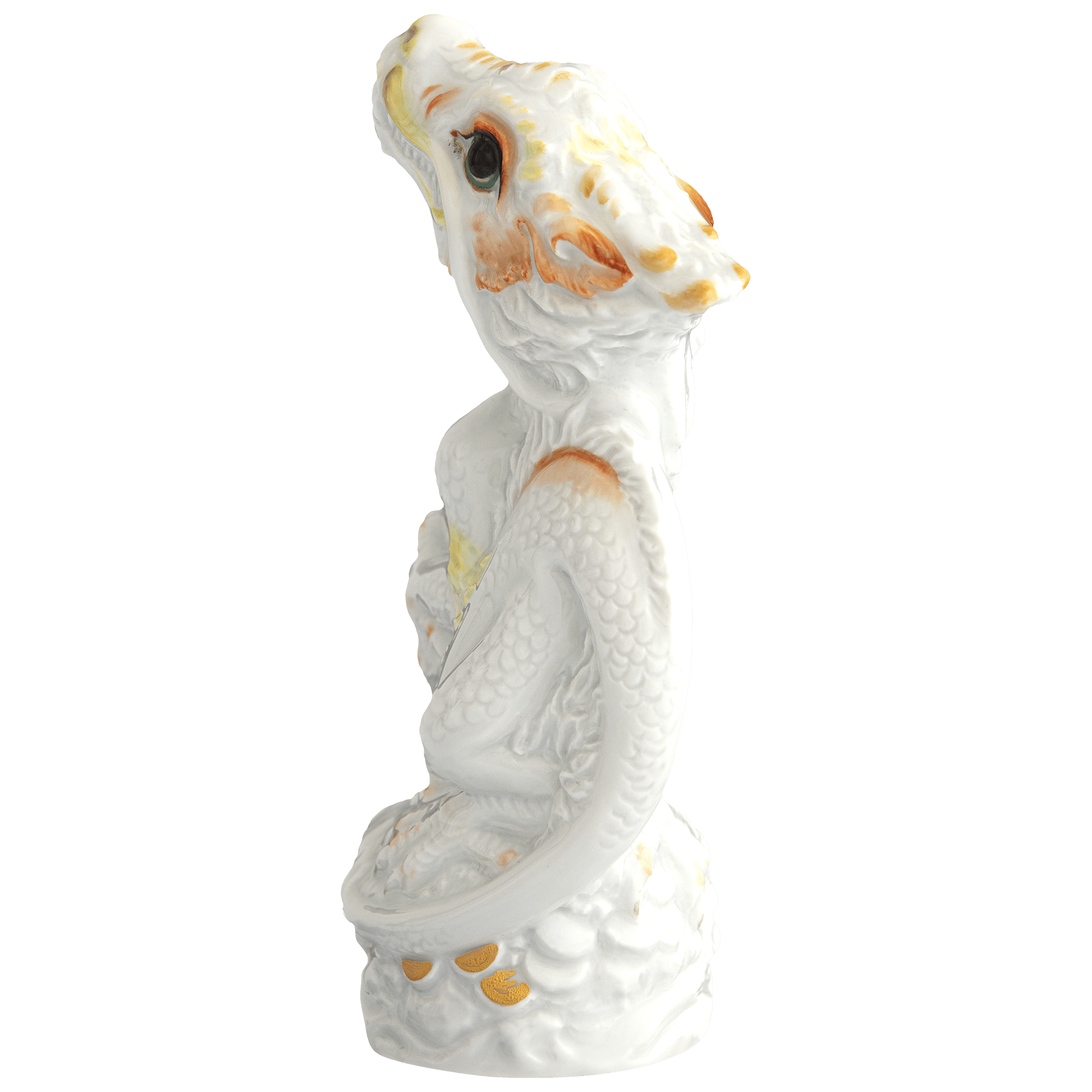 Drache 2024, Bunt und gold staffiert, leicht, H 13 cm | Meissen Figuren chinesisches Jahrestier 90A465 - 83631 - Meissen Weimar