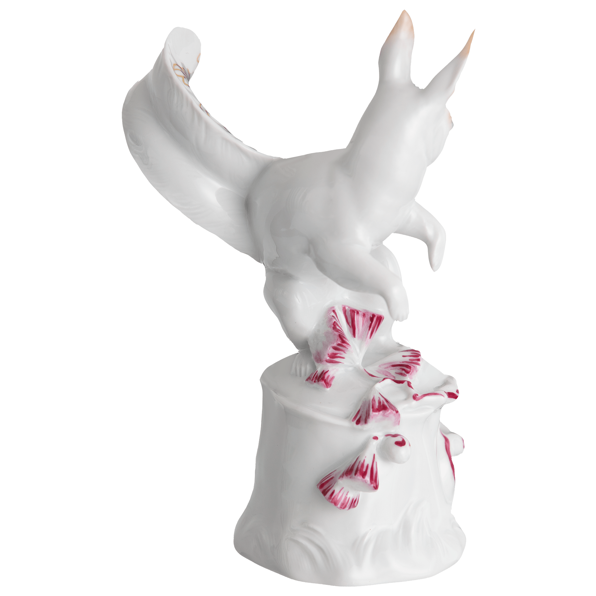 Eichhörnchen, Goldener Arkanthus, H 14 cm | Meissen Einzelplastik 90A481 - 78758 - Meissen Weimar