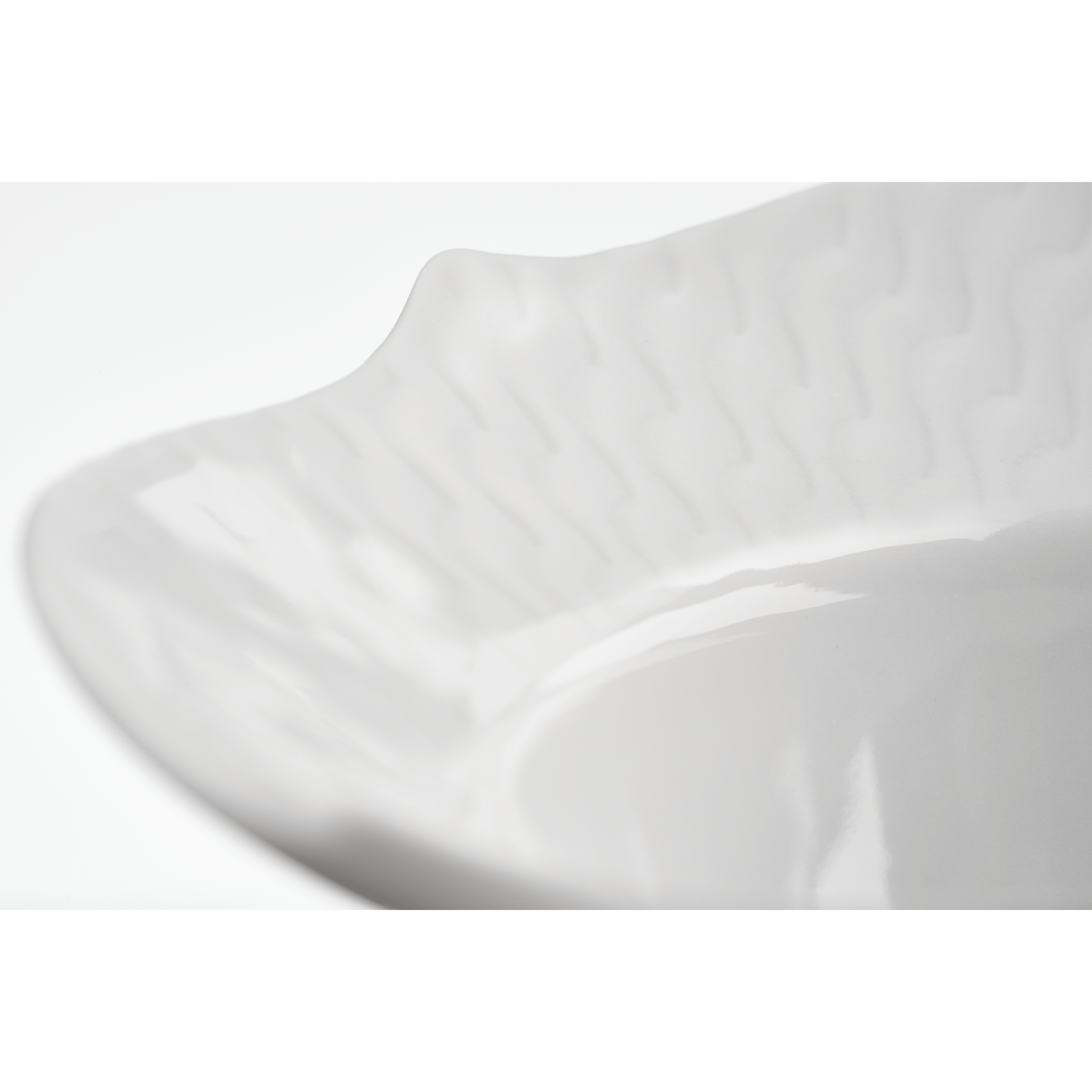 Eierbecher, H 7 cm, weiß | Meissen Wellenspiel Relief 000001 - 29179 - Meissen Weimar