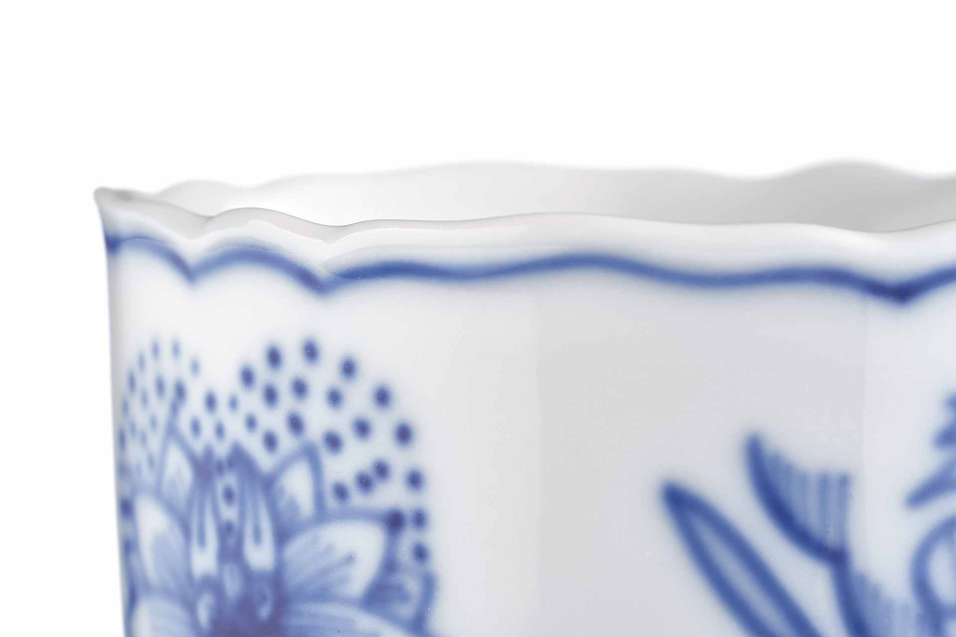 Eierbecher, Zwiebelmuster, kobaltblau, weißer Rand, H 7 cm | Meissen Neuer Ausschnitt 800101 - 00179 - Meissen Weimar