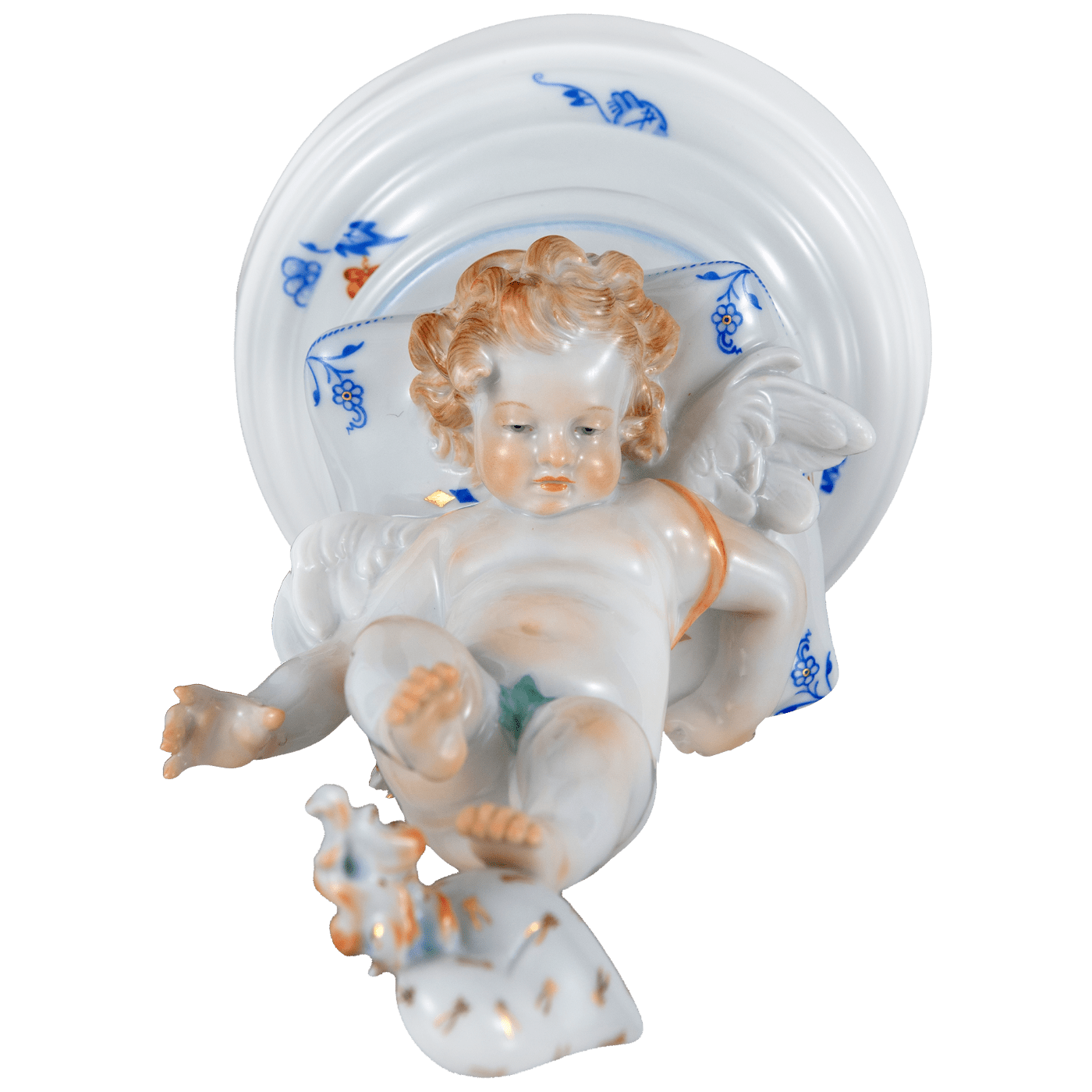 Einzelfigur Amor, Noble Blue, H 17,5 cm | Meissen No. 41 Noble Blue 90a428 - 70691 - Meissen Weimar