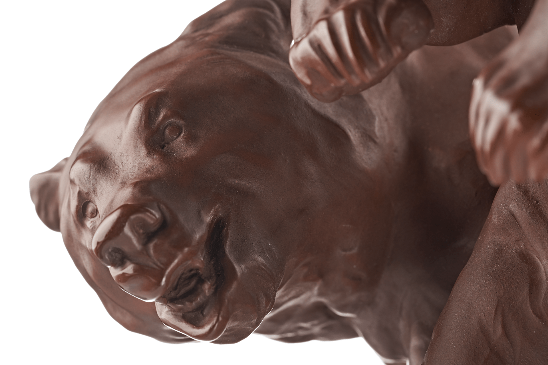 Einzelfigur Bärengruppe Böttgersteinzeug H 20 cm | Meissen Böttgersteinzeug 000002 - 86105 - Meissen Weimar