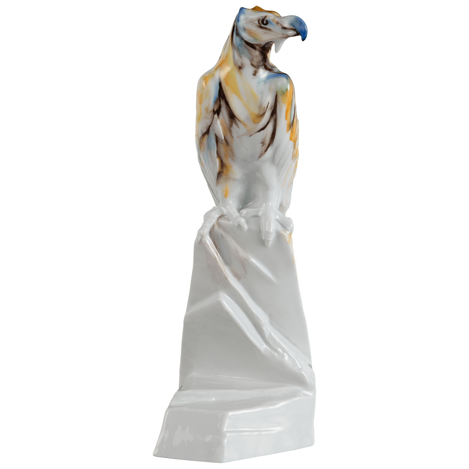 Einzelfigur Bartgeier, Gelb, H 31 cm | Meissen Figuren Individuell 90a418 - 77398 - Meissen Weimar