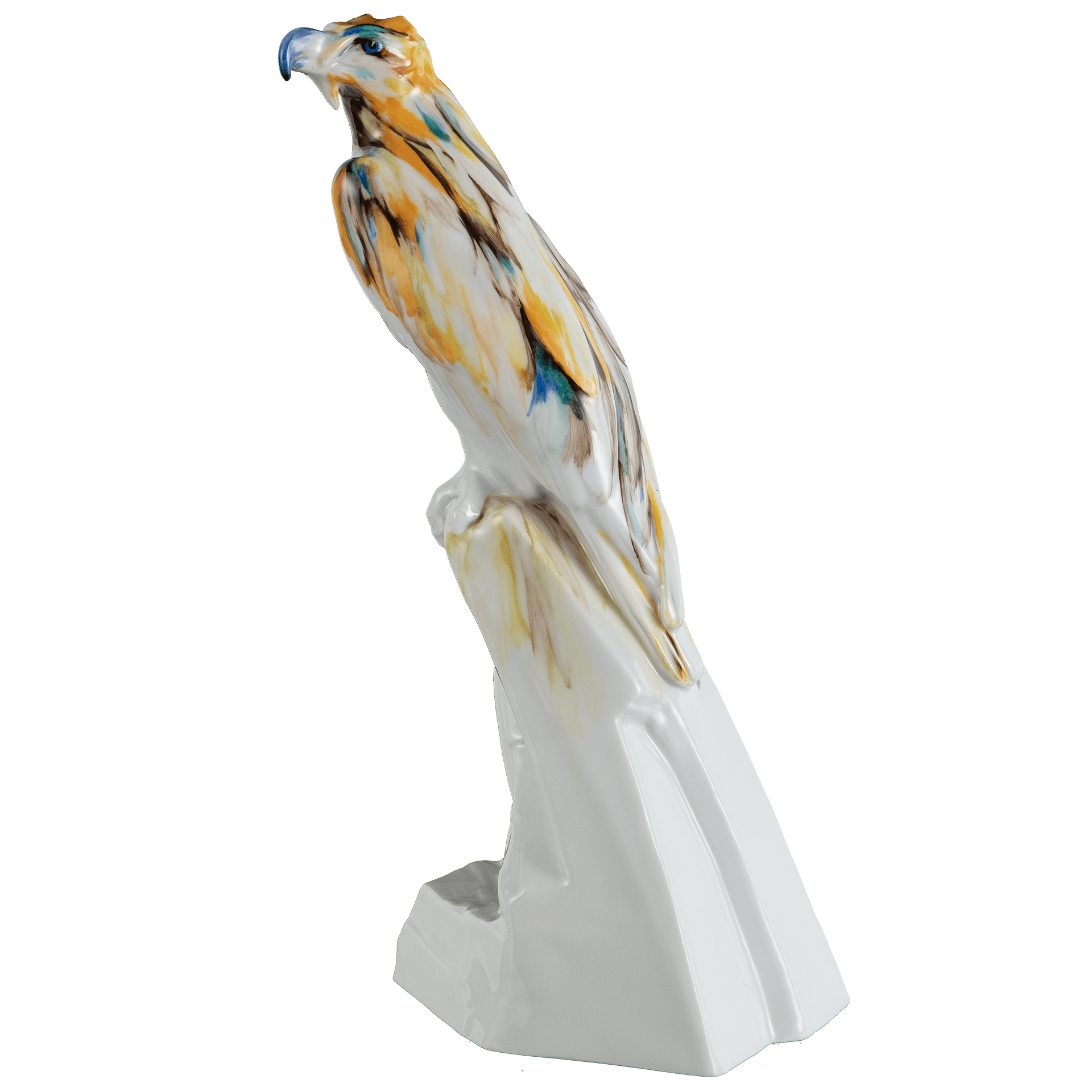 Einzelfigur Bartgeier, Gelb, H 31 cm | Meissen Figuren Individuell 90a418 - 77398 - Meissen Weimar