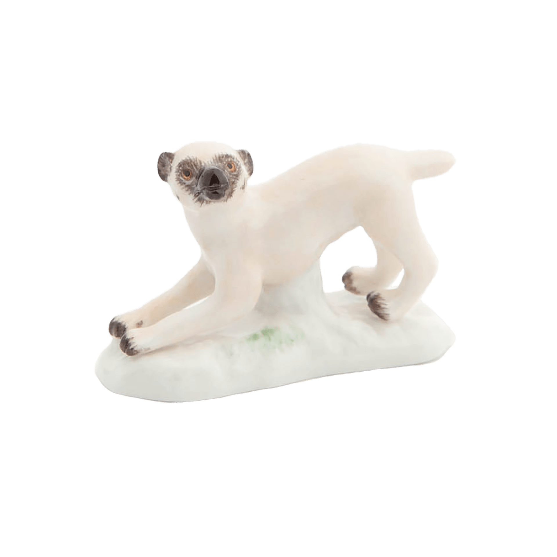 Einzelfigur Dänischer Hund, Bunt staffiert, H 2,5 cm | Meissen Figuren Individuell 900100-78884 - Meissen Weimar